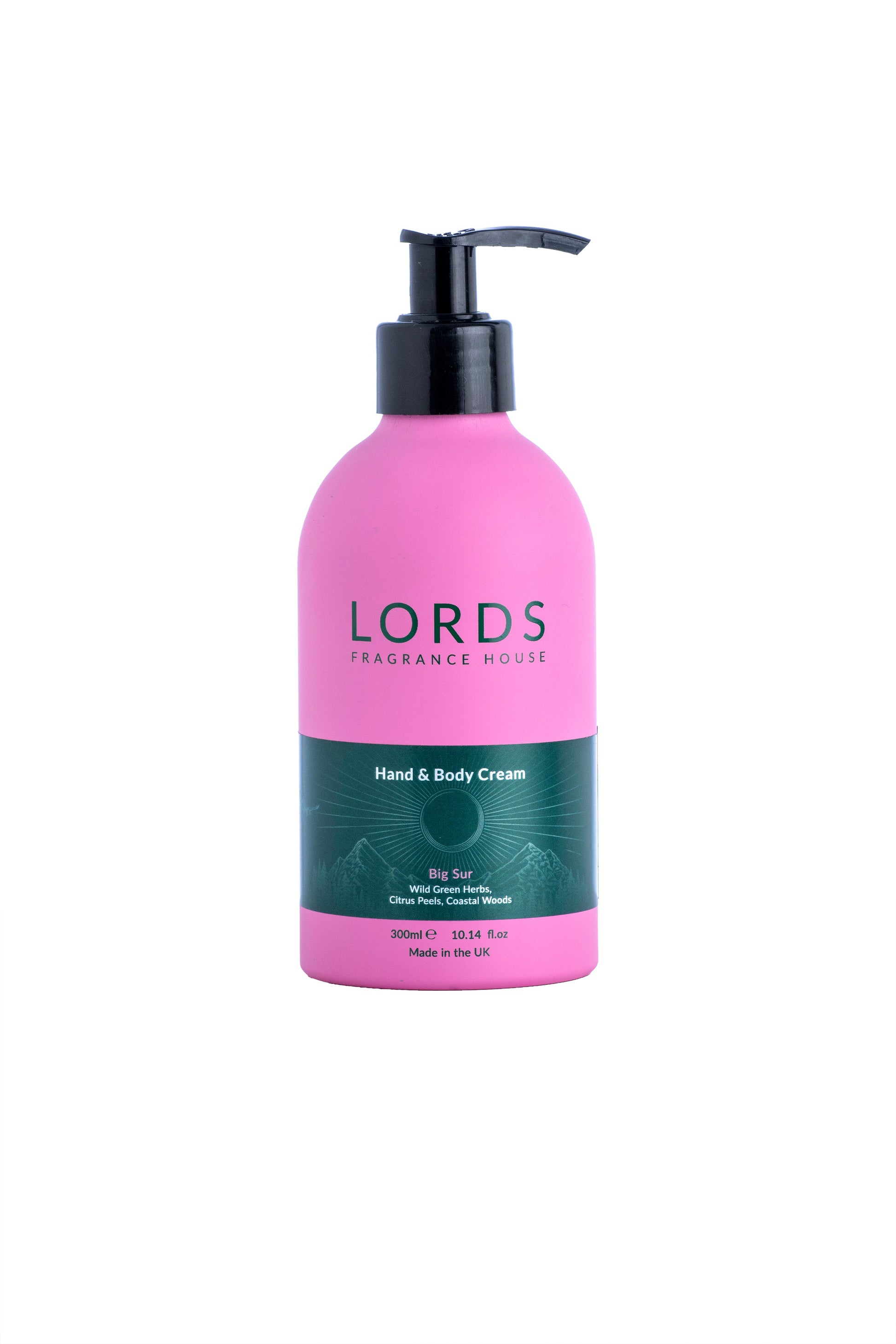 Hand and Body Cream Pink Refillable Aluminium 300ml