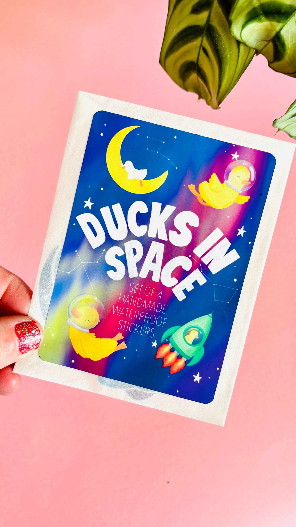Space Duck Vinyl Sticker Set of 4