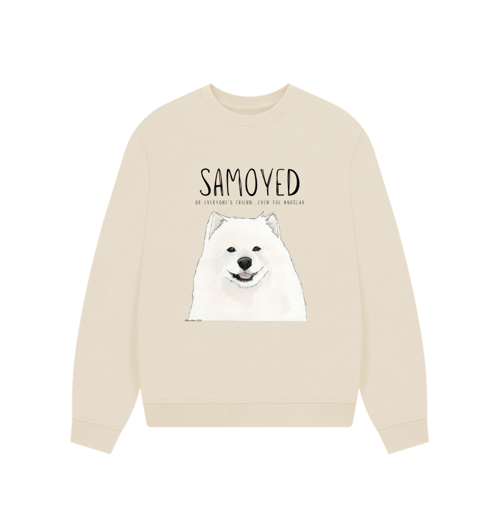 Samoyed Sweatshirt Oversized Cozy Fluff