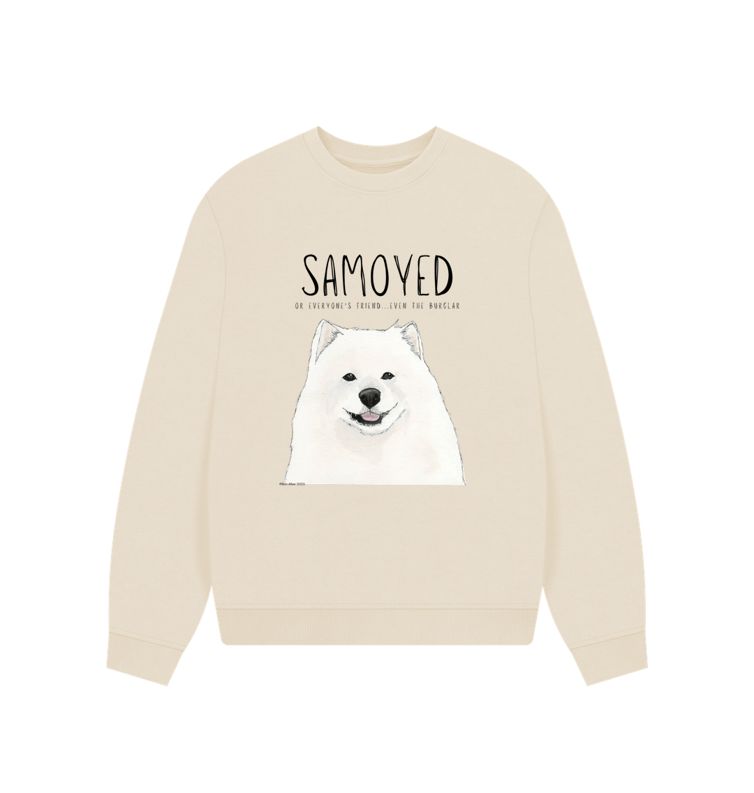 Samoyed Sweatshirt Oversized Cozy Fluff