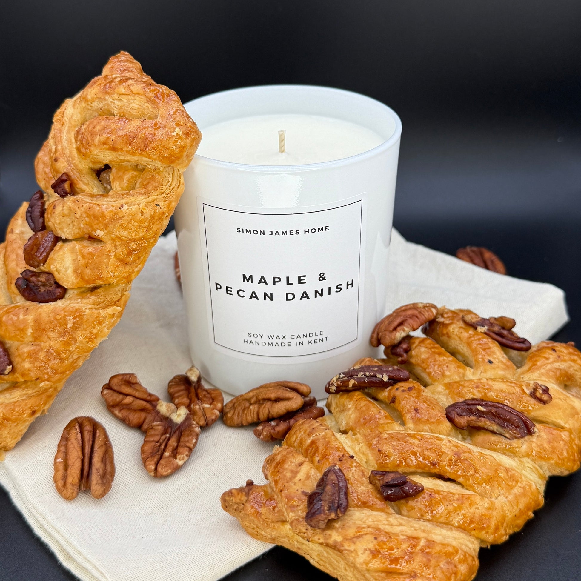 Maple and Pecan Danish Handmade Soy Wax Candle