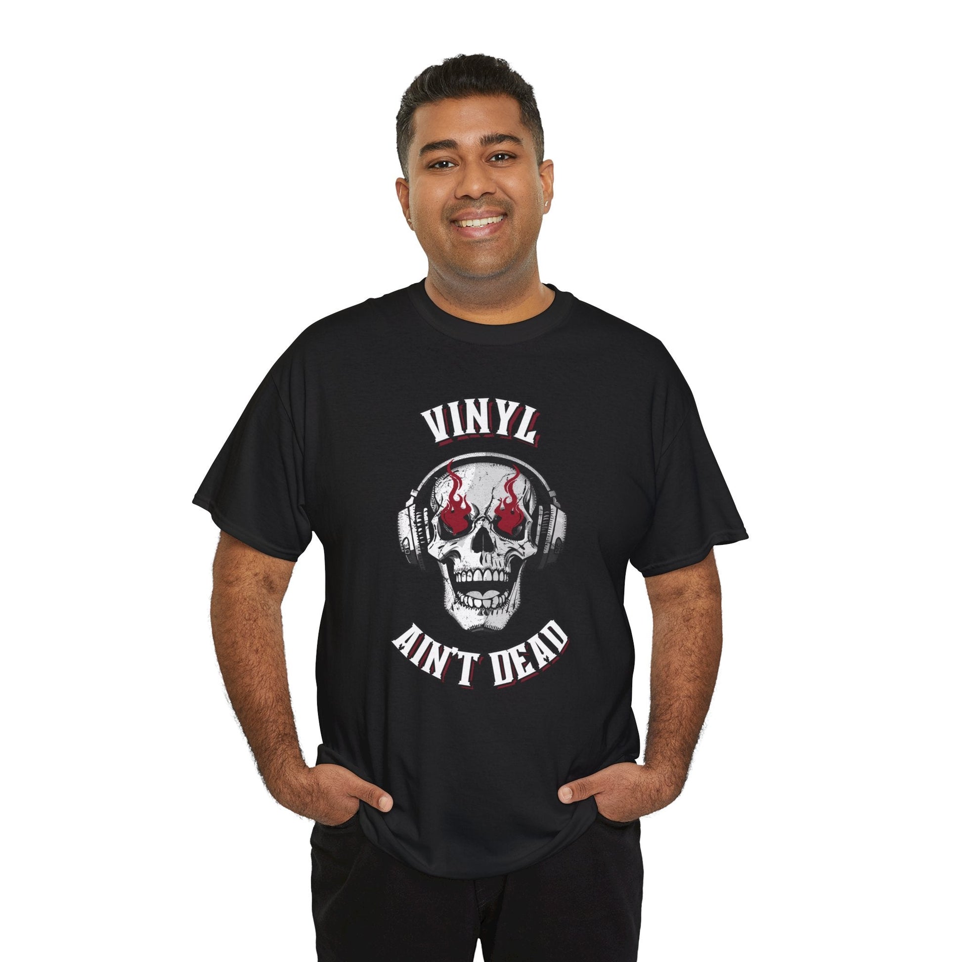 Vinyl Ain't Dead Skull Men's T-Shirt