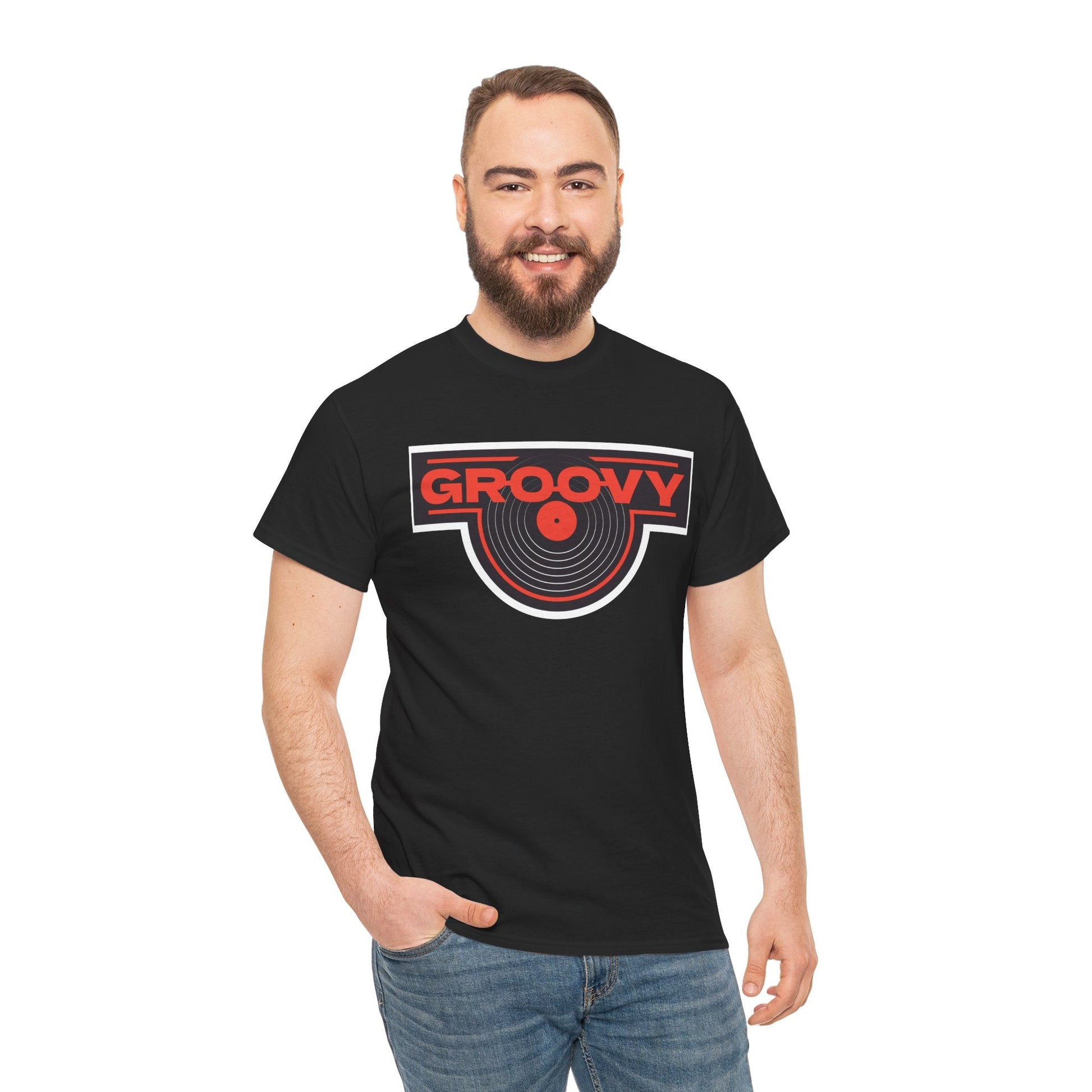 Groovy Men's Vinyl Records T-Shirt