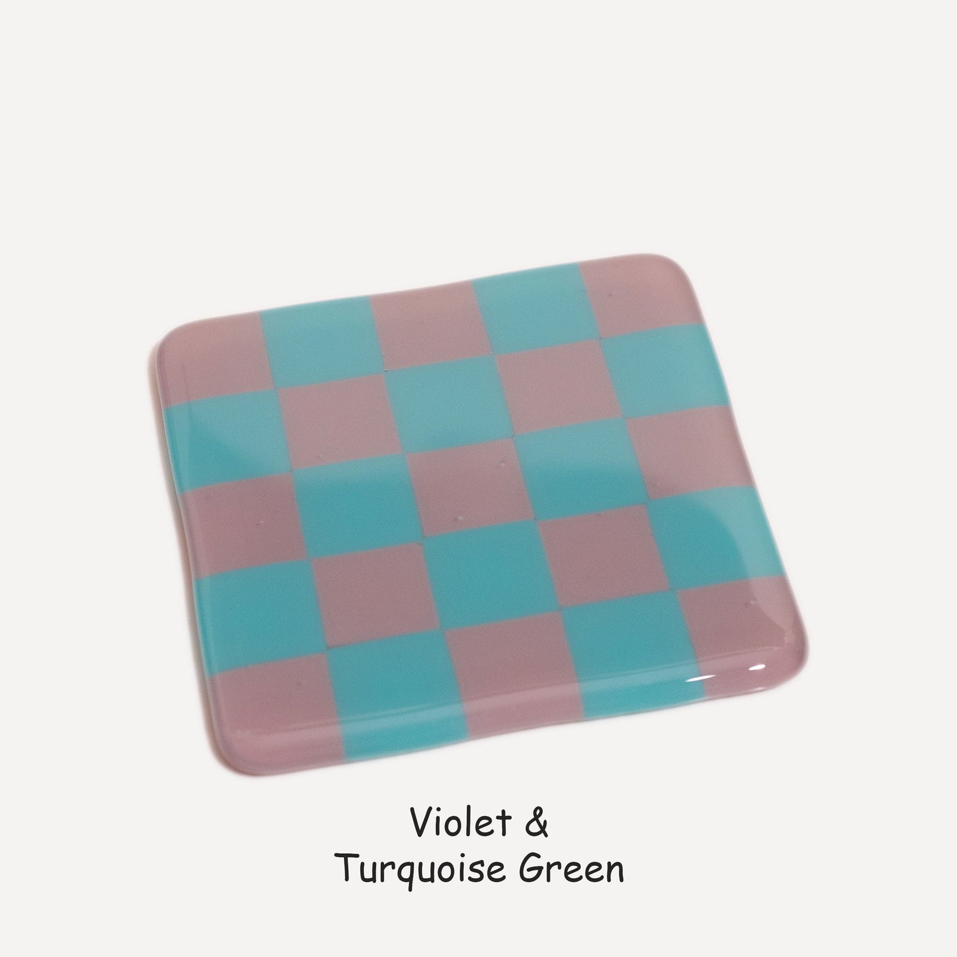 10cm Chequered Dual Colour Coaster Oceanside Collection