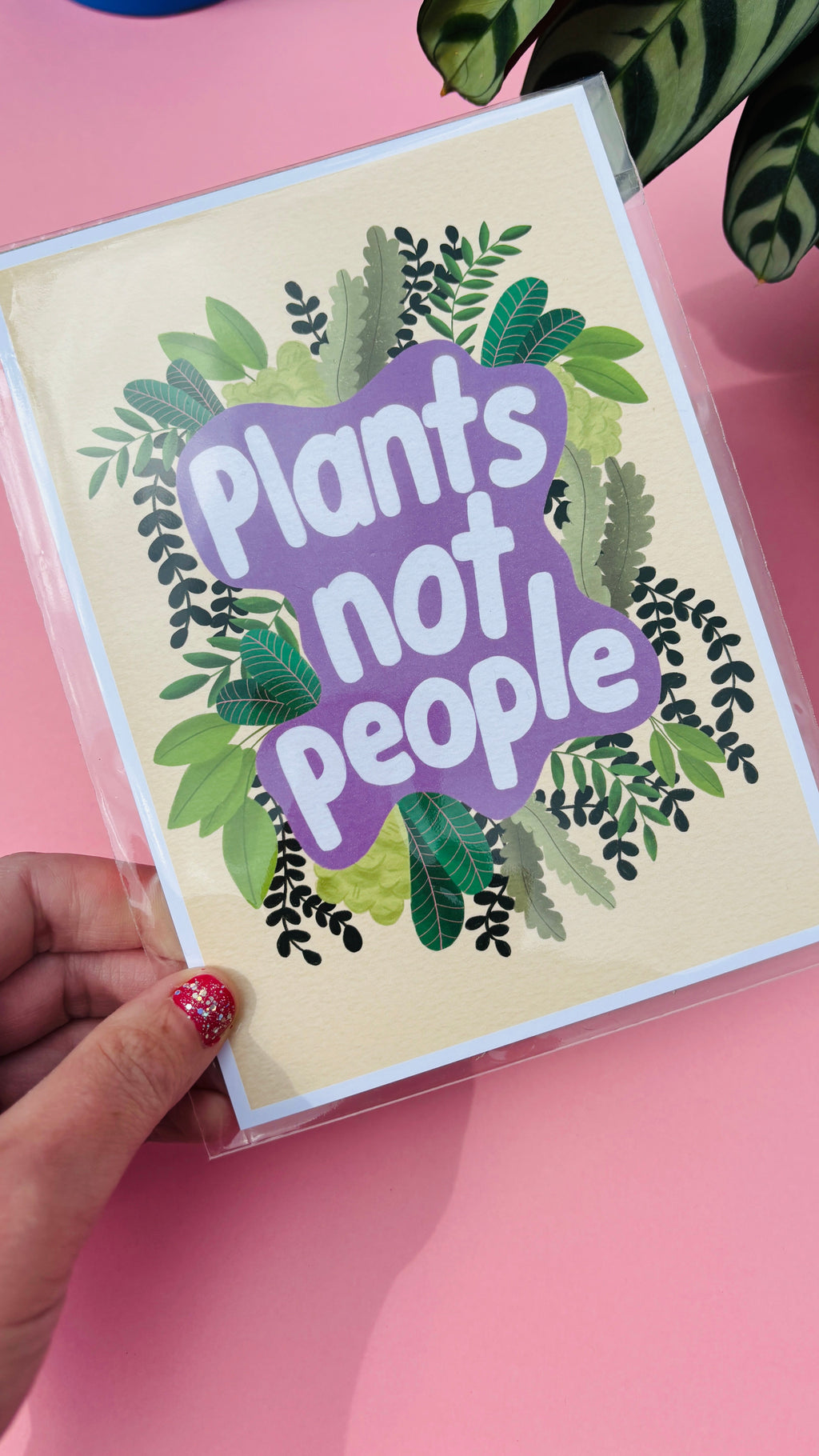 Plants Not People Wall Art Print