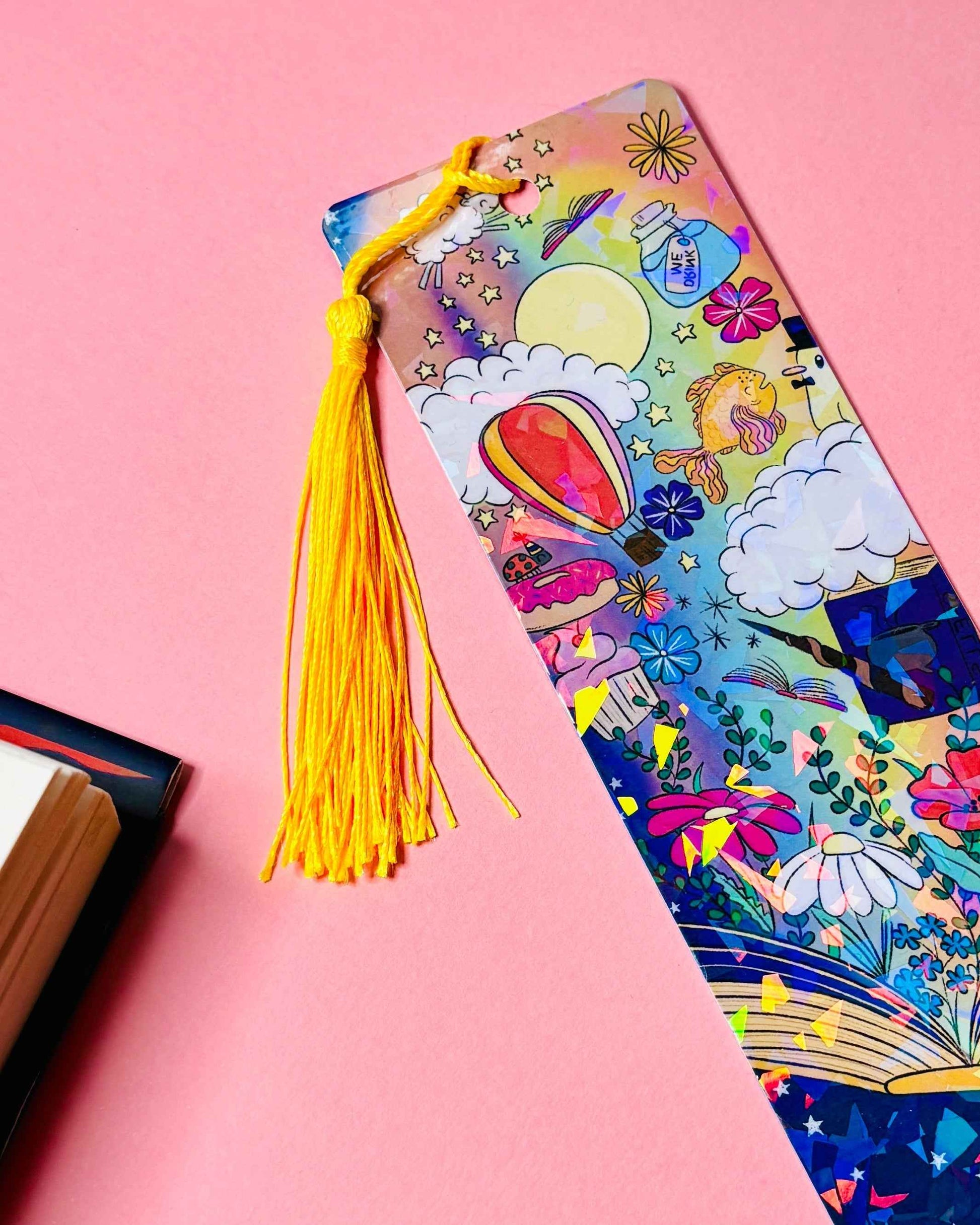 Cute Holographic Bookmark with Tassel