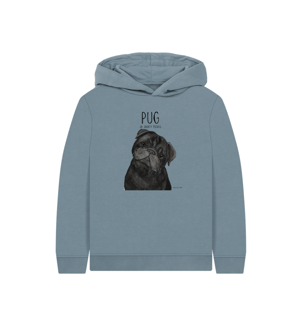 Pug Life Kids Hoodie Snorty Potato Edition