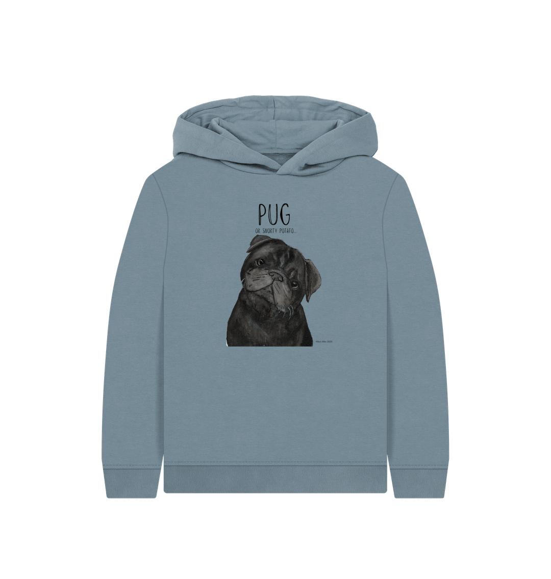 Pug Life Kids Hoodie Snorty Potato Edition
