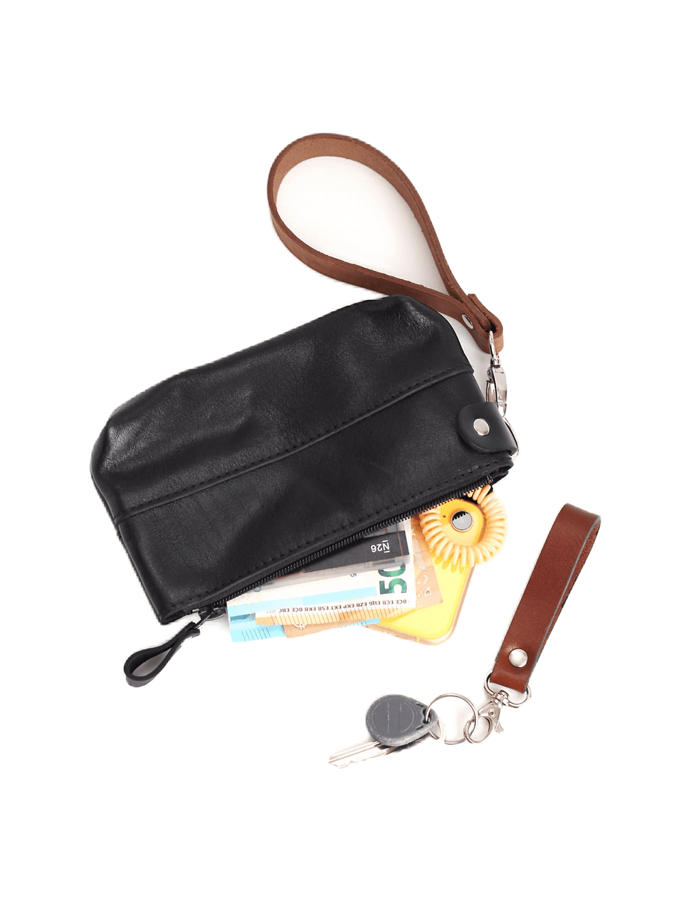 Versatile Handmade Leather Pouch – Multi-Purpose with Strap by TOKS VISOKS at www.brixbailey.com
