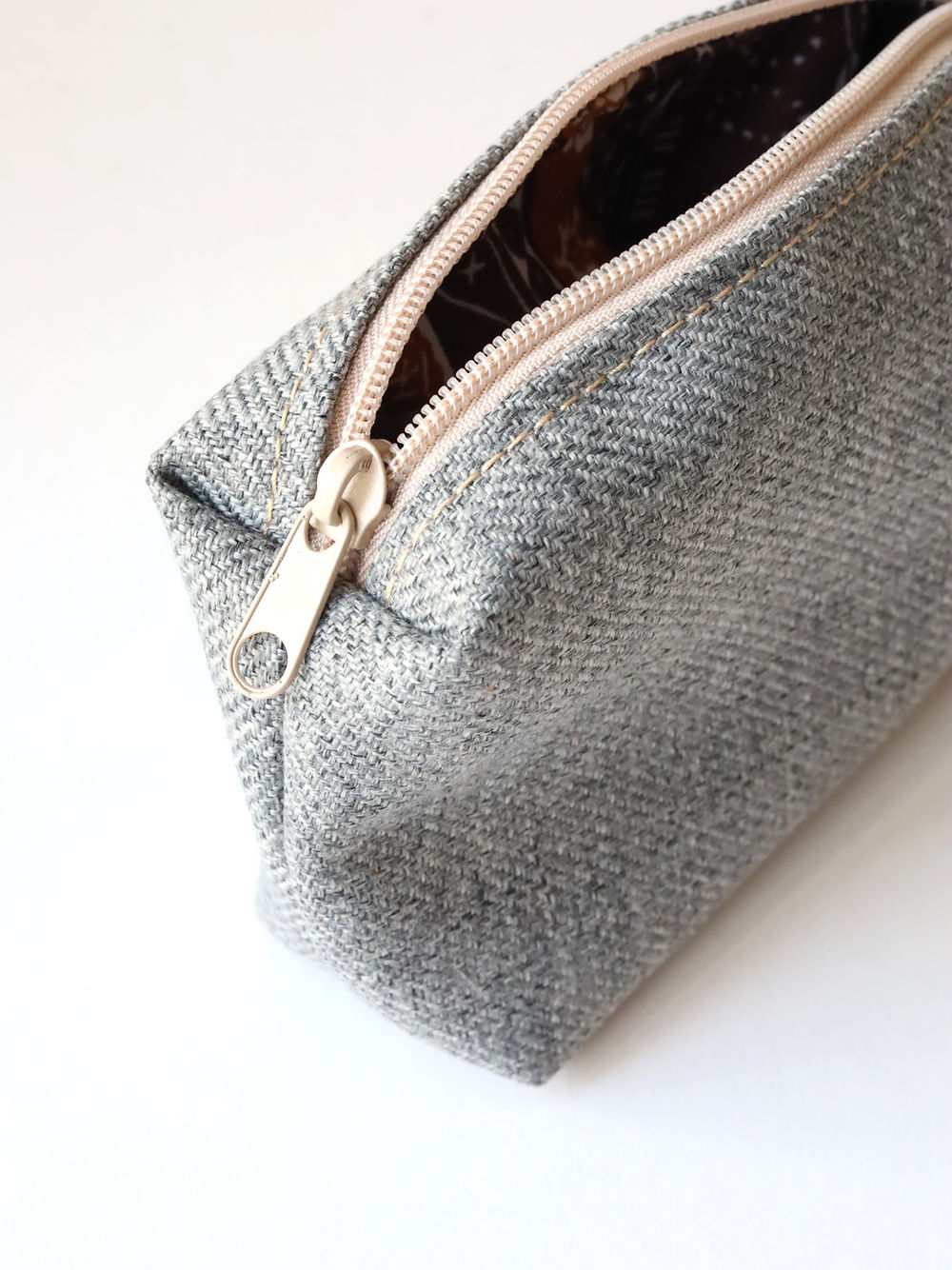 LORNA Hand-Made Makeup Pouch – Versatile & Eco-Friendly by TOKS VISOKS at www.brixbailey.com