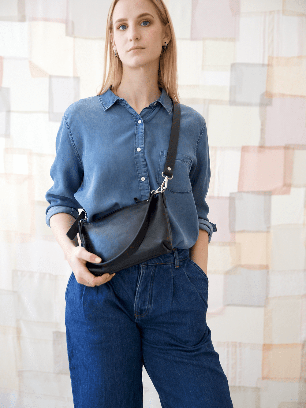 TOMMY Leather Pouch Bag – Versatile & Handcrafted Elegance by TOKS VISOKS at www.brixbailey.com