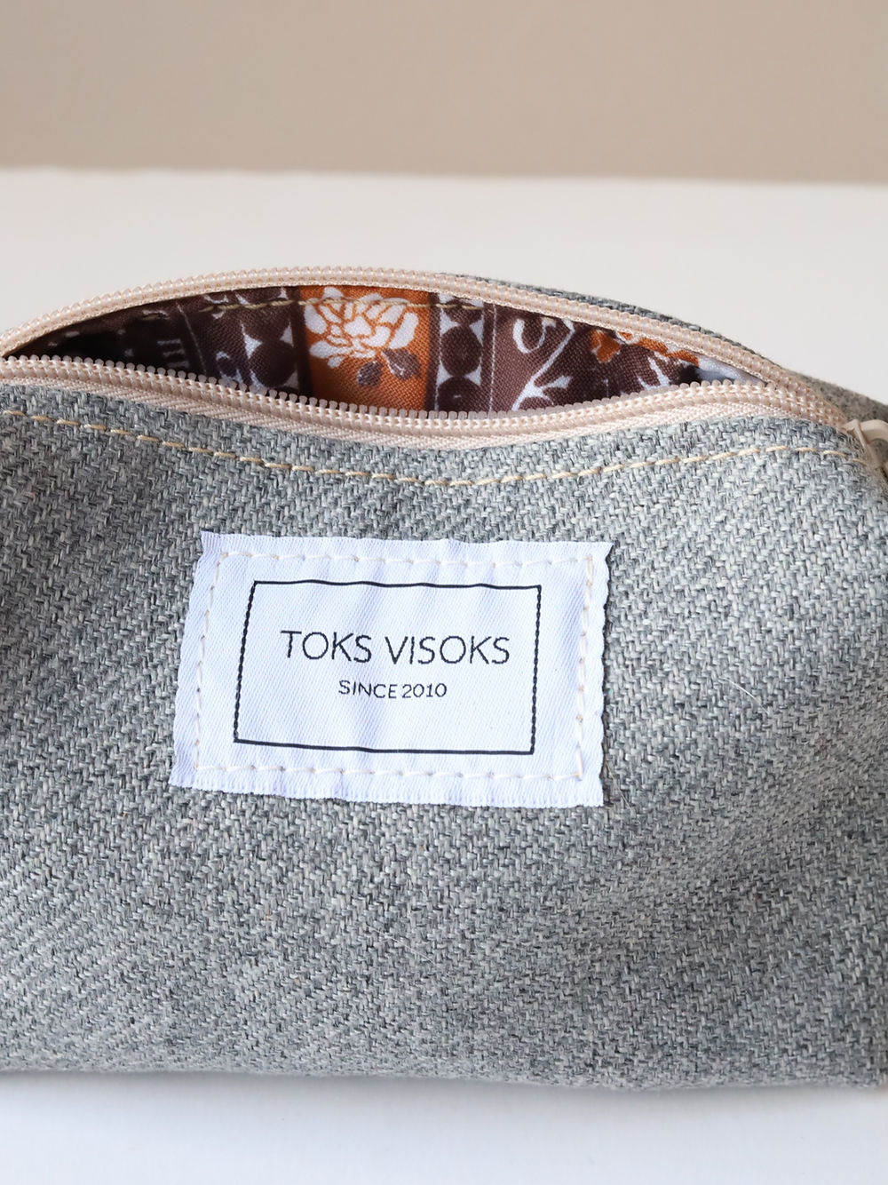 LORNA Hand-Made Makeup Pouch – Eco-Friendly & Spacious by TOKS VISOKS at www.brixbailey.com