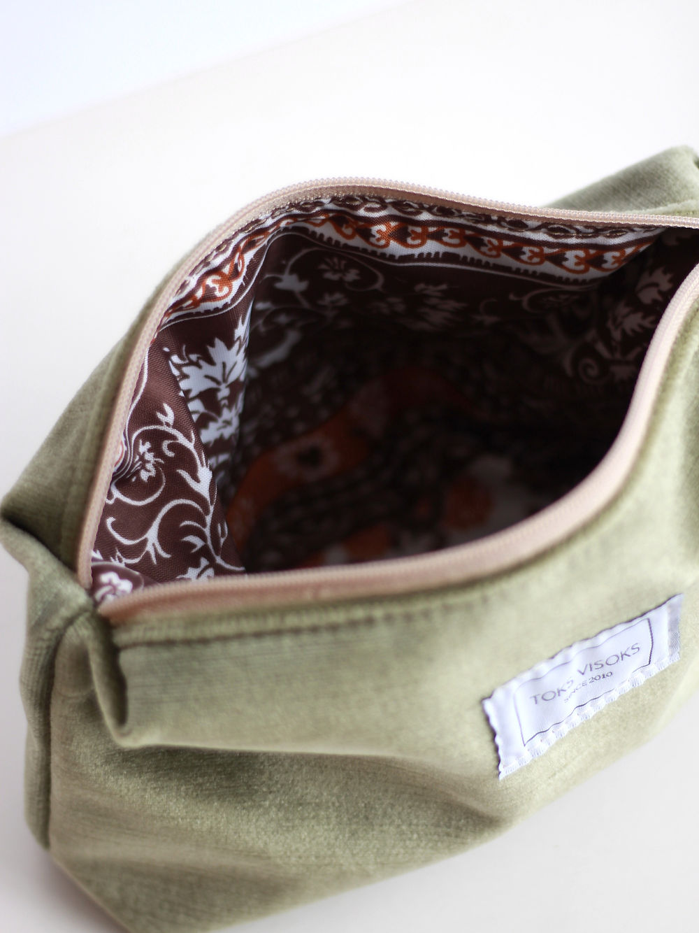 LORNA Hand-Made Makeup Pouch – Spacious & Sustainable by TOKS VISOKS at www.brixbailey.com