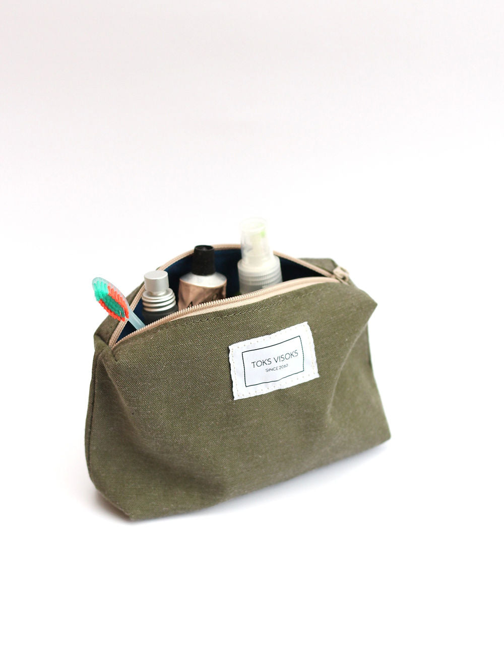 LORNA Handmade Makeup Pouch - Sustainable & Spacious by TOKS VISOKS at www.brixbailey.com