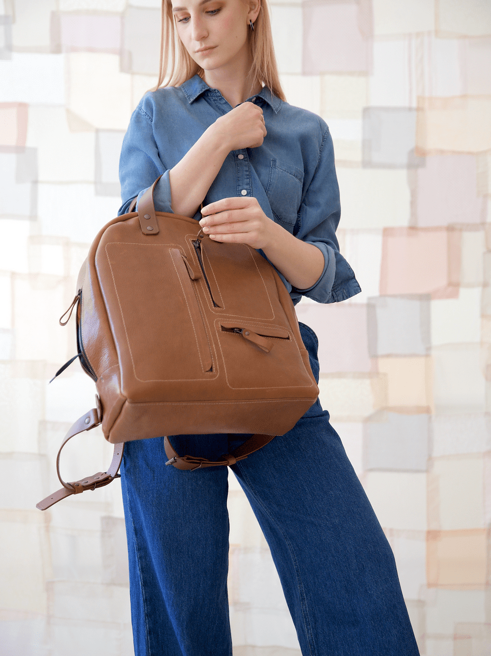 GORDON Handmade Leather Backpack – Laptop & Travel Ready by TOKS VISOKS at www.brixbailey.com