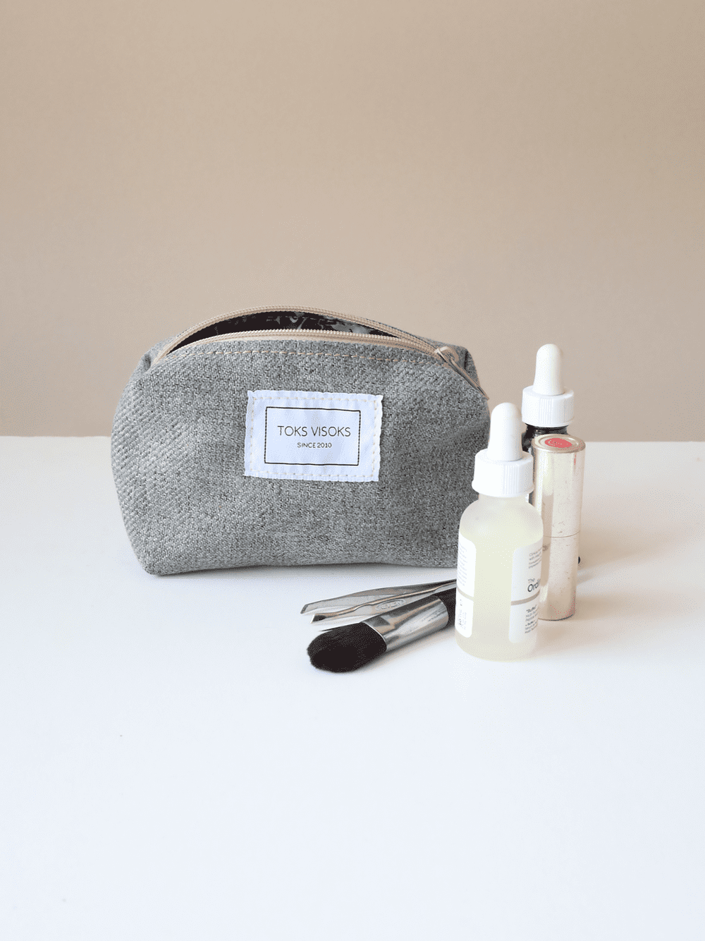 LORNA Hand-Made Makeup Pouch – Spacious & Eco-Friendly by TOKS VISOKS at www.brixbailey.com