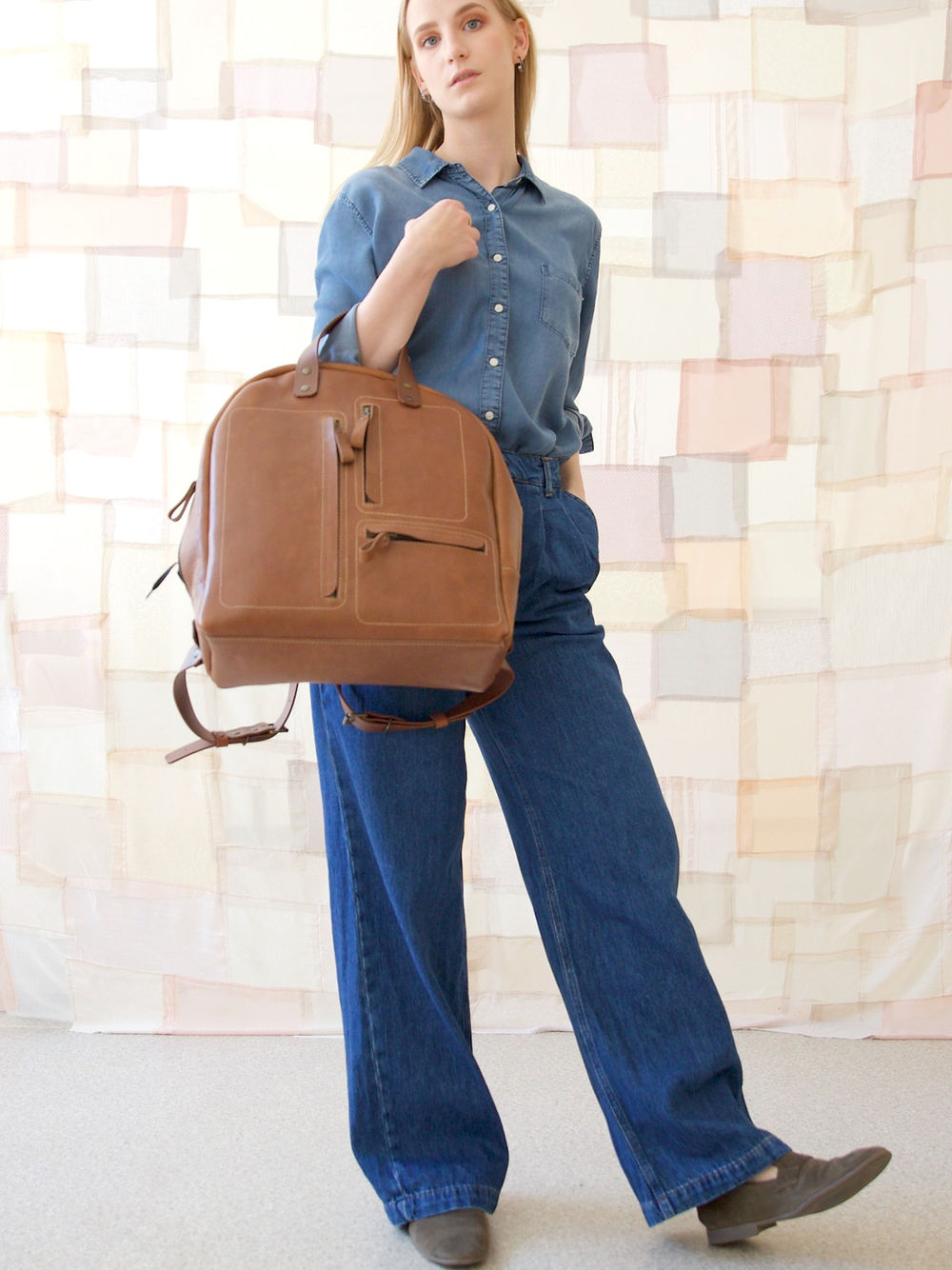 GORDON Handmade Leather Backpack – Sleek & Spacious for Travel by TOKS VISOKS at www.brixbailey.com