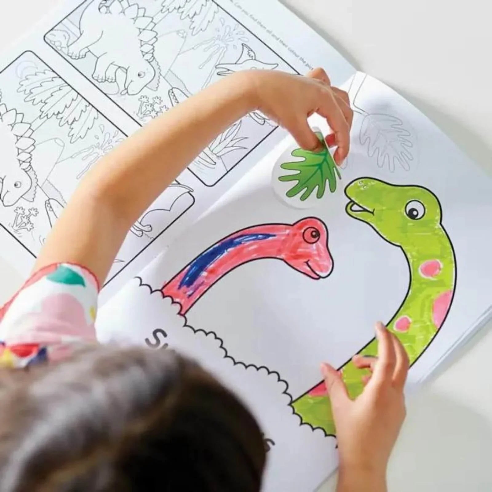 Dinosaur Colouring Book with Stickers