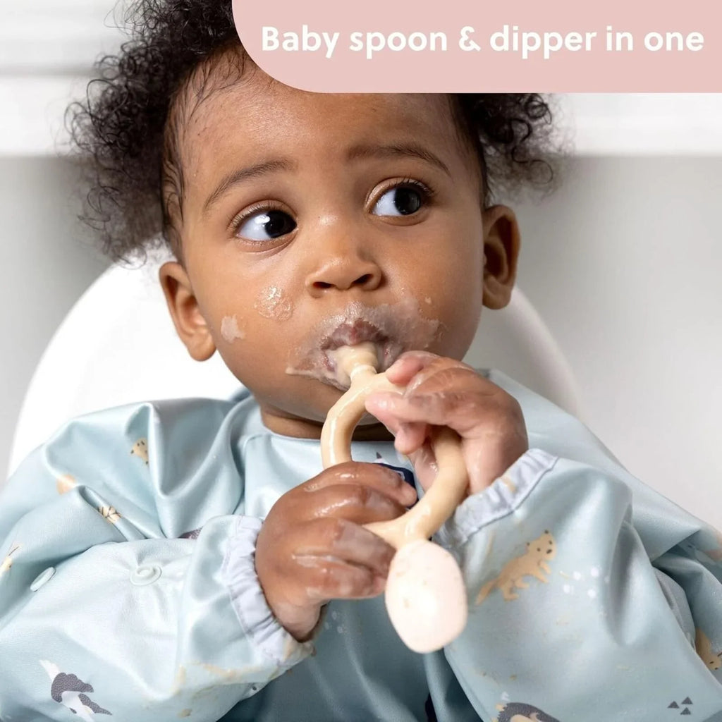 Dippit Baby Weaning Spoons 6 Plus Months Pack of 2 Blush