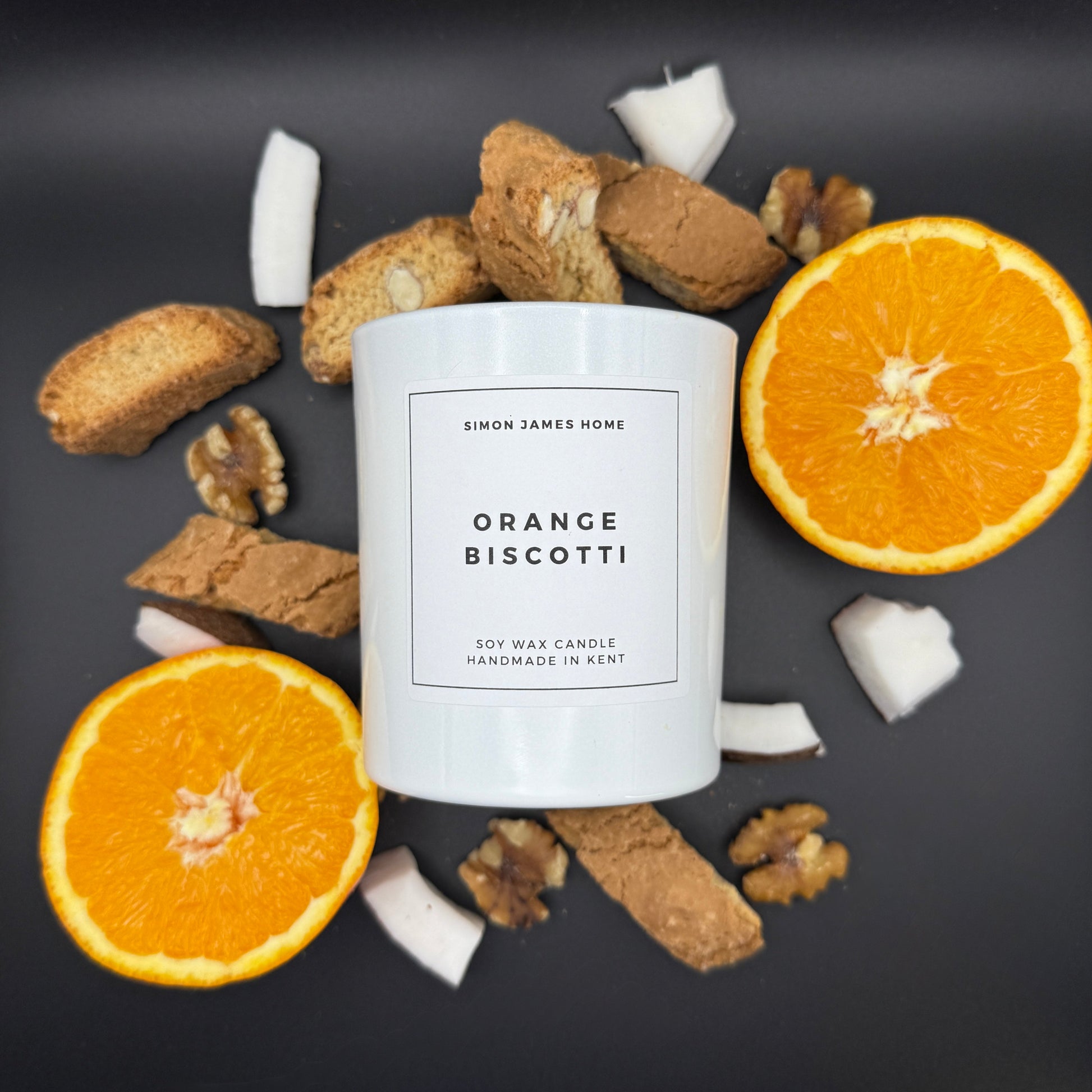 Orange Biscotti Handmade Soy Wax Candle