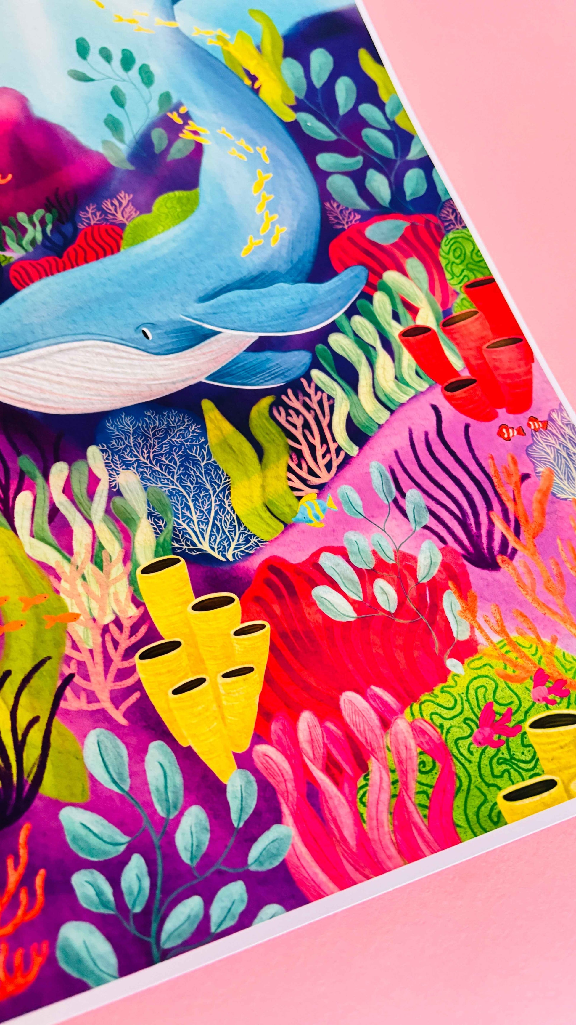 Ocean Art Print Colourful Home Decor Multiple Sizes