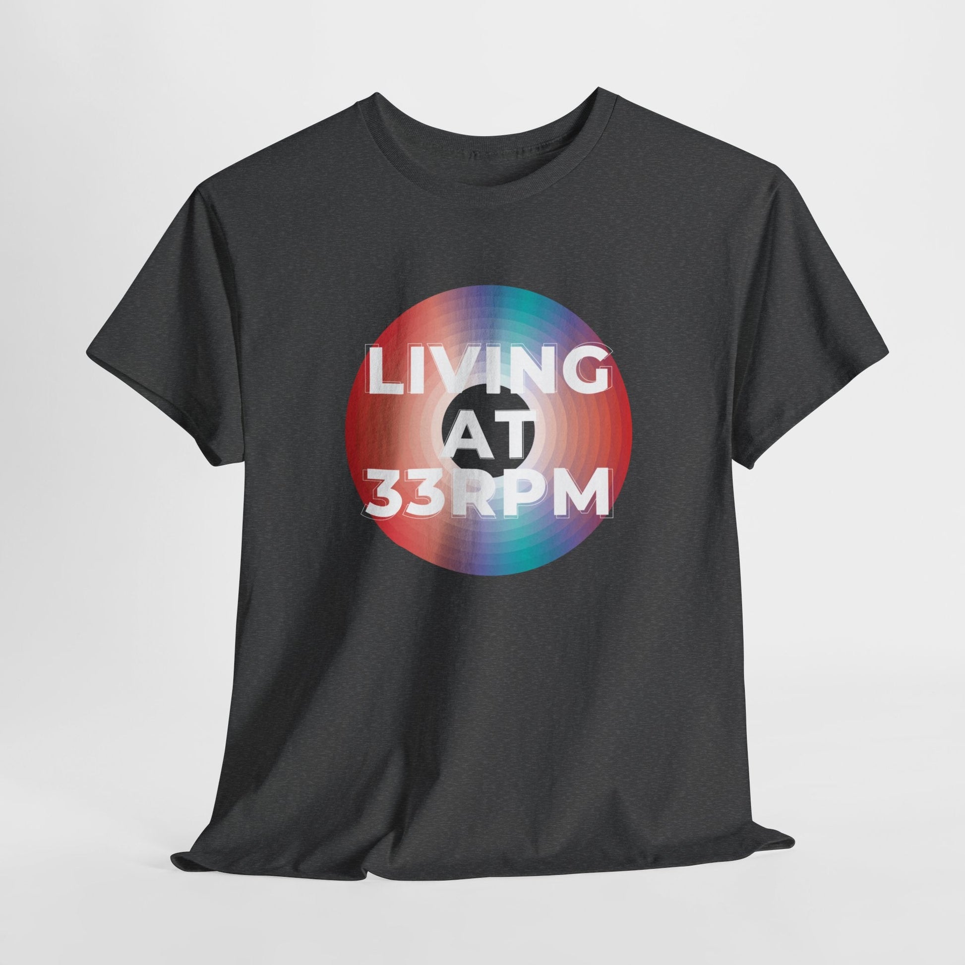 Living at 33rpm Men's Vinyl T-Shirt