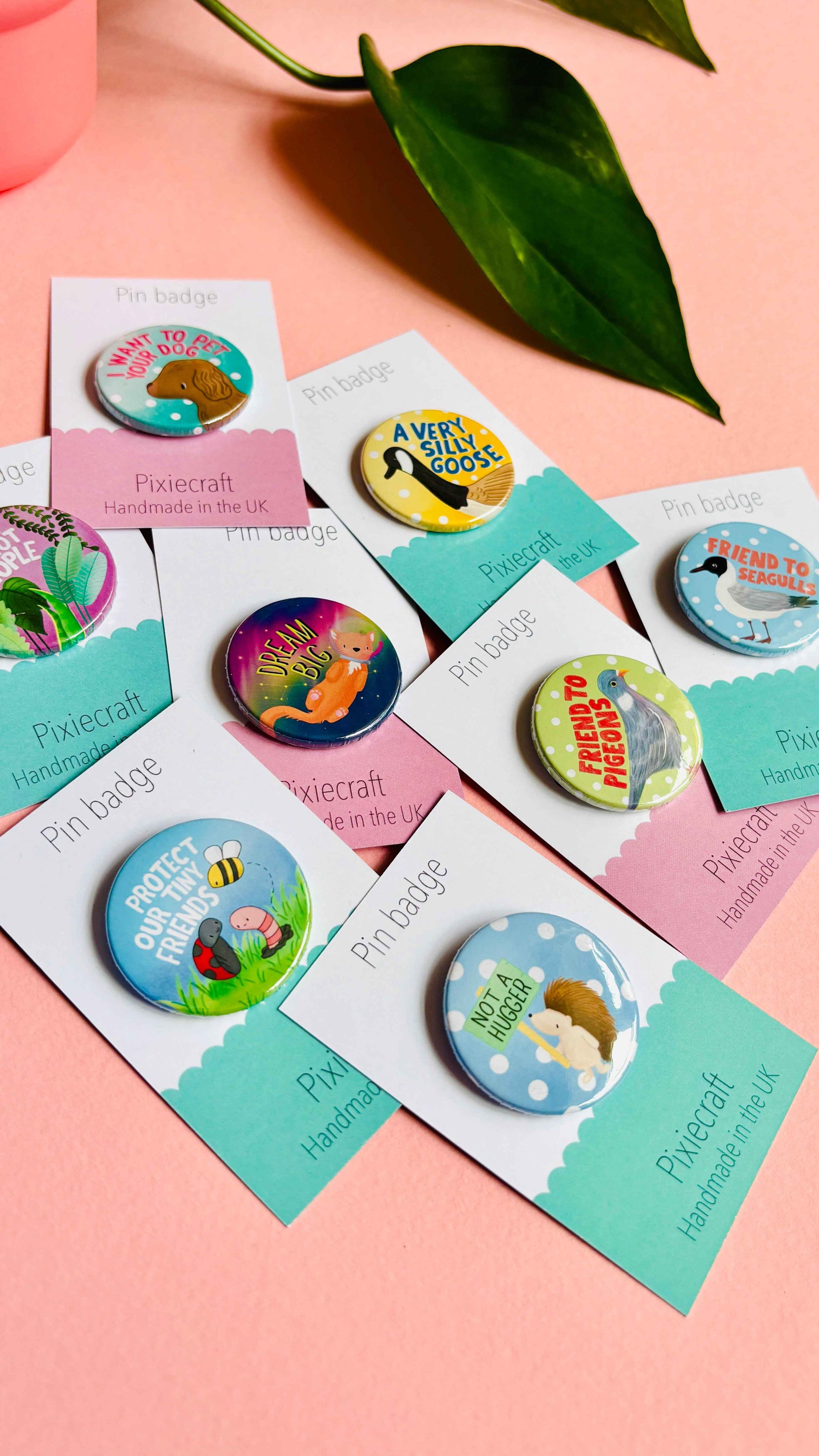 Plants Not People Funny Badge or Magnet