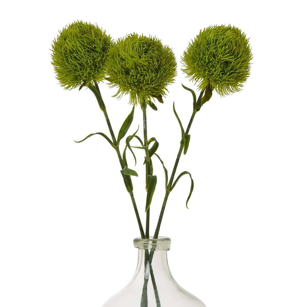 Vibrant green artificial Dianthus stem, lifelike plastic flower for home decor, 53 cm tall by Sostter at brixbailey.com