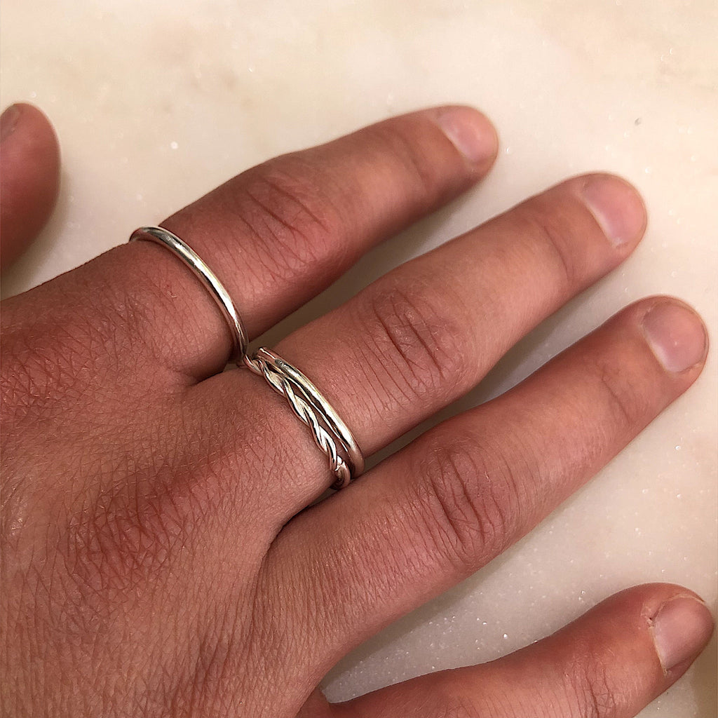Sterling Silver Stacking Rings Set of 3