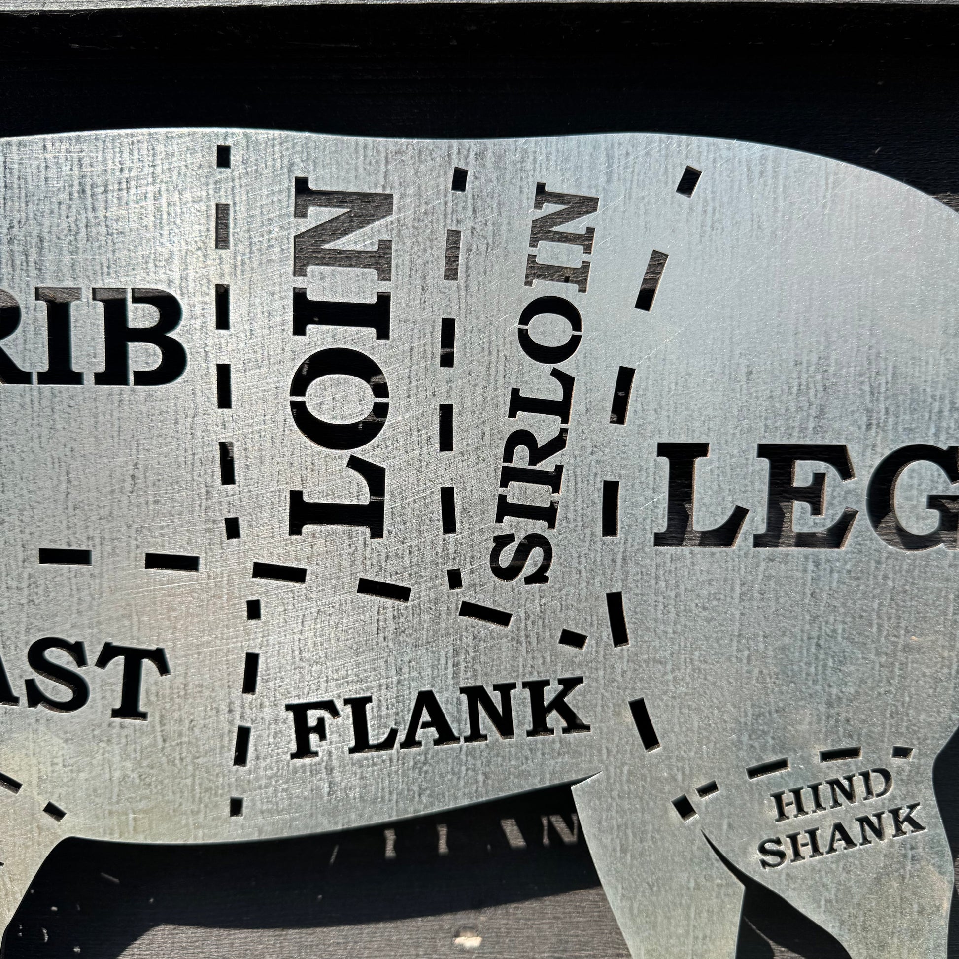 Galvanized Steel Butchers Lamb Wall Decoration