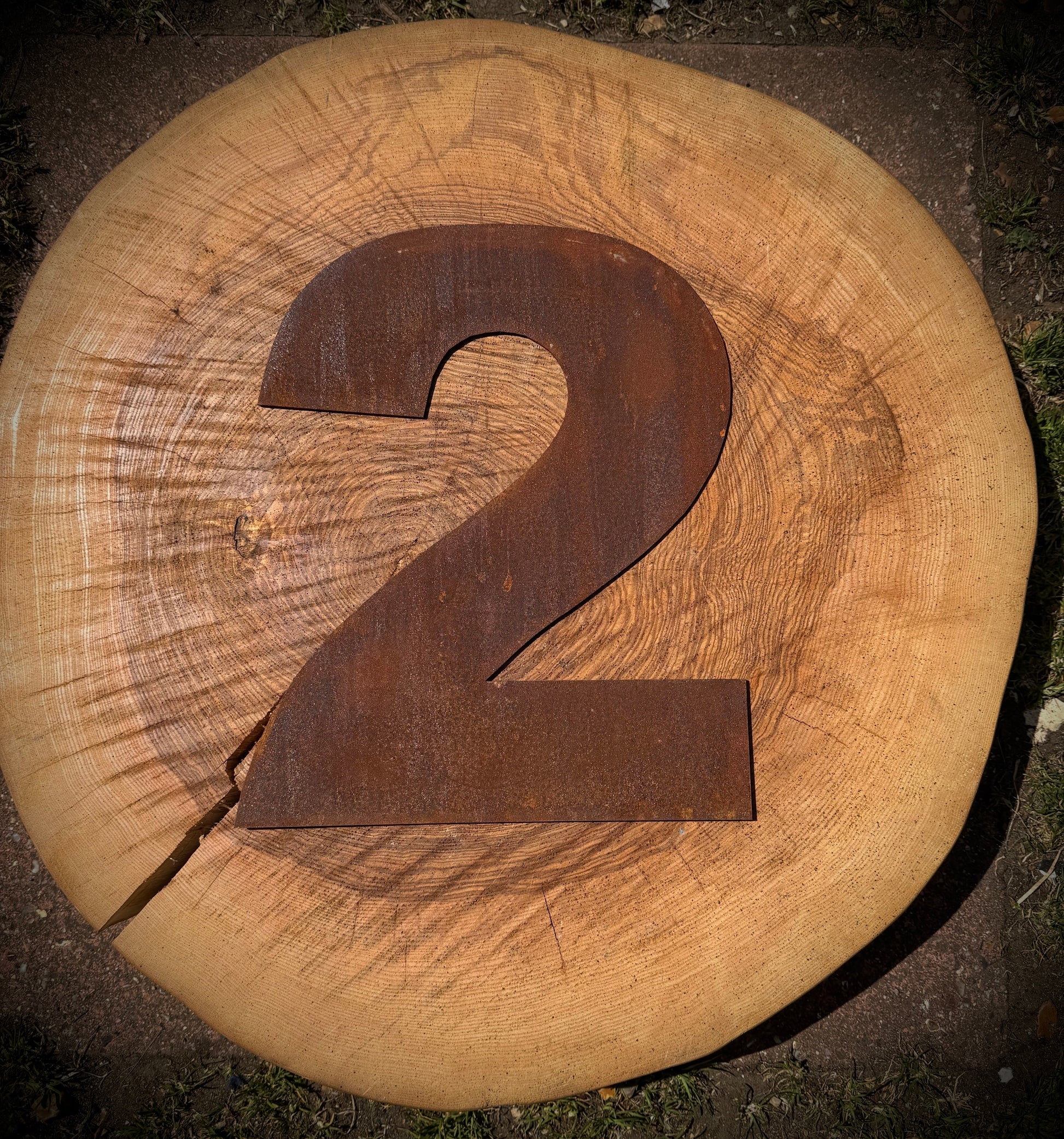 5 inch Fat Font Rusty Metal Letters A-Z 0-9