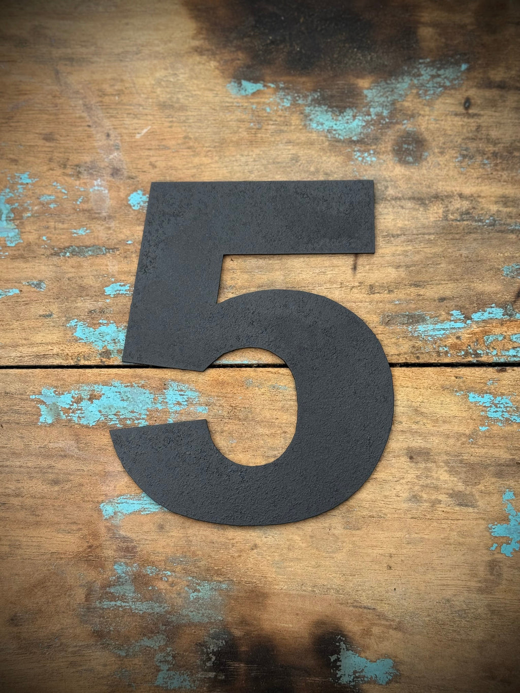 Black Metal Letters 12 inch and 5 inch Rustic Industrial Wall Decor