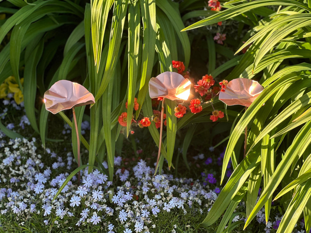Set of 3 Copper Bee Drinkers