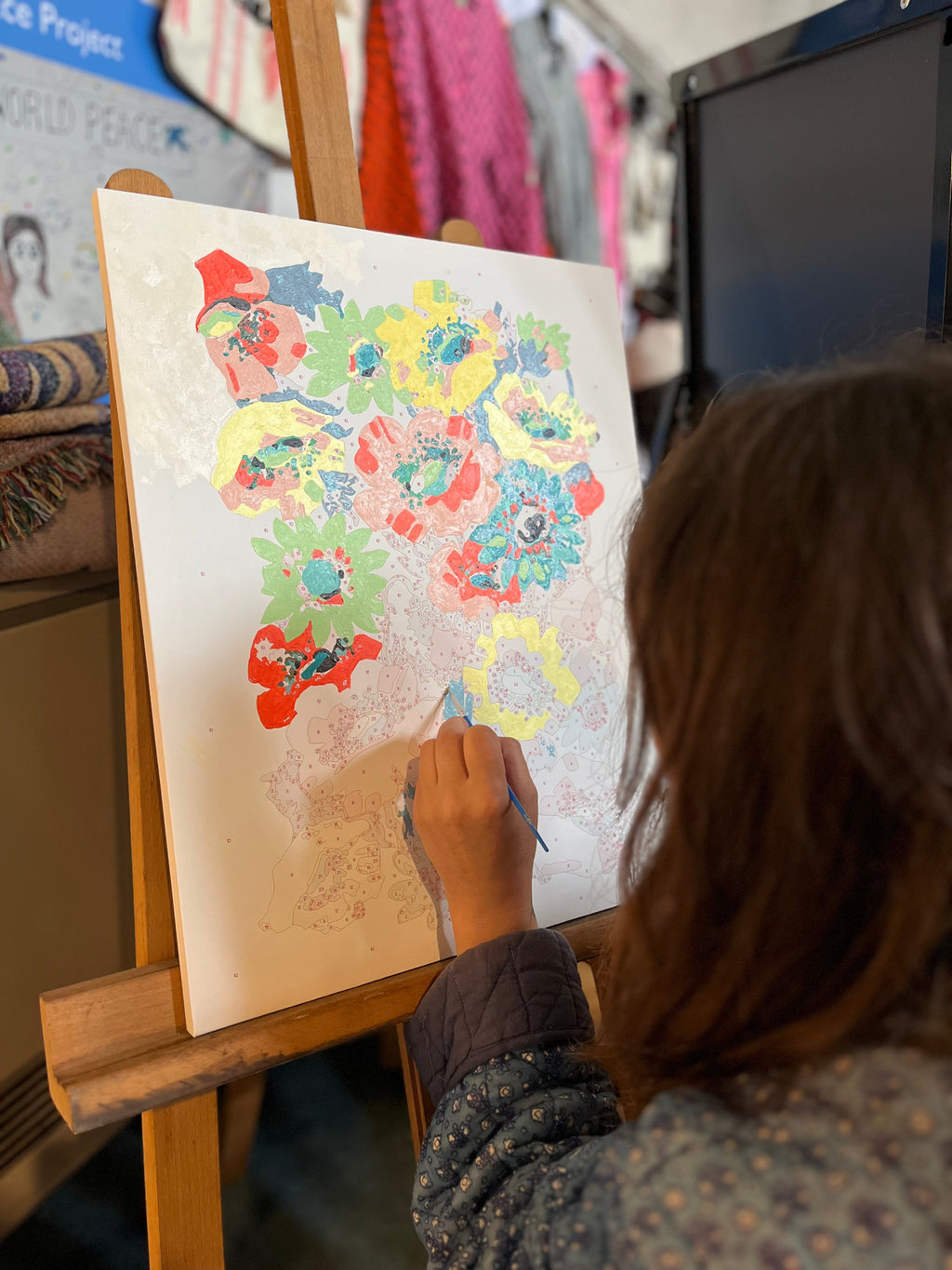 Summer Poppies Paint by Numbers Kit