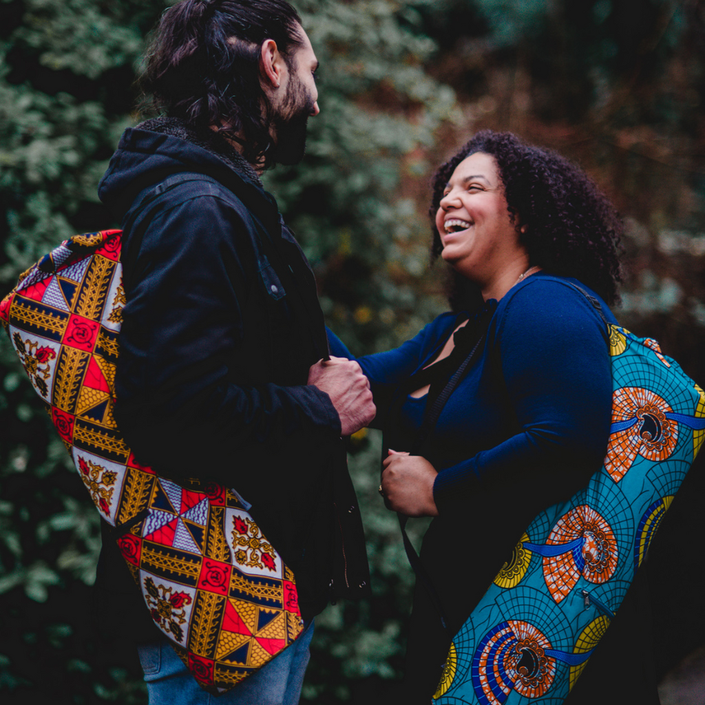 Yoga Bag Nautilus Sky Blue Seashells