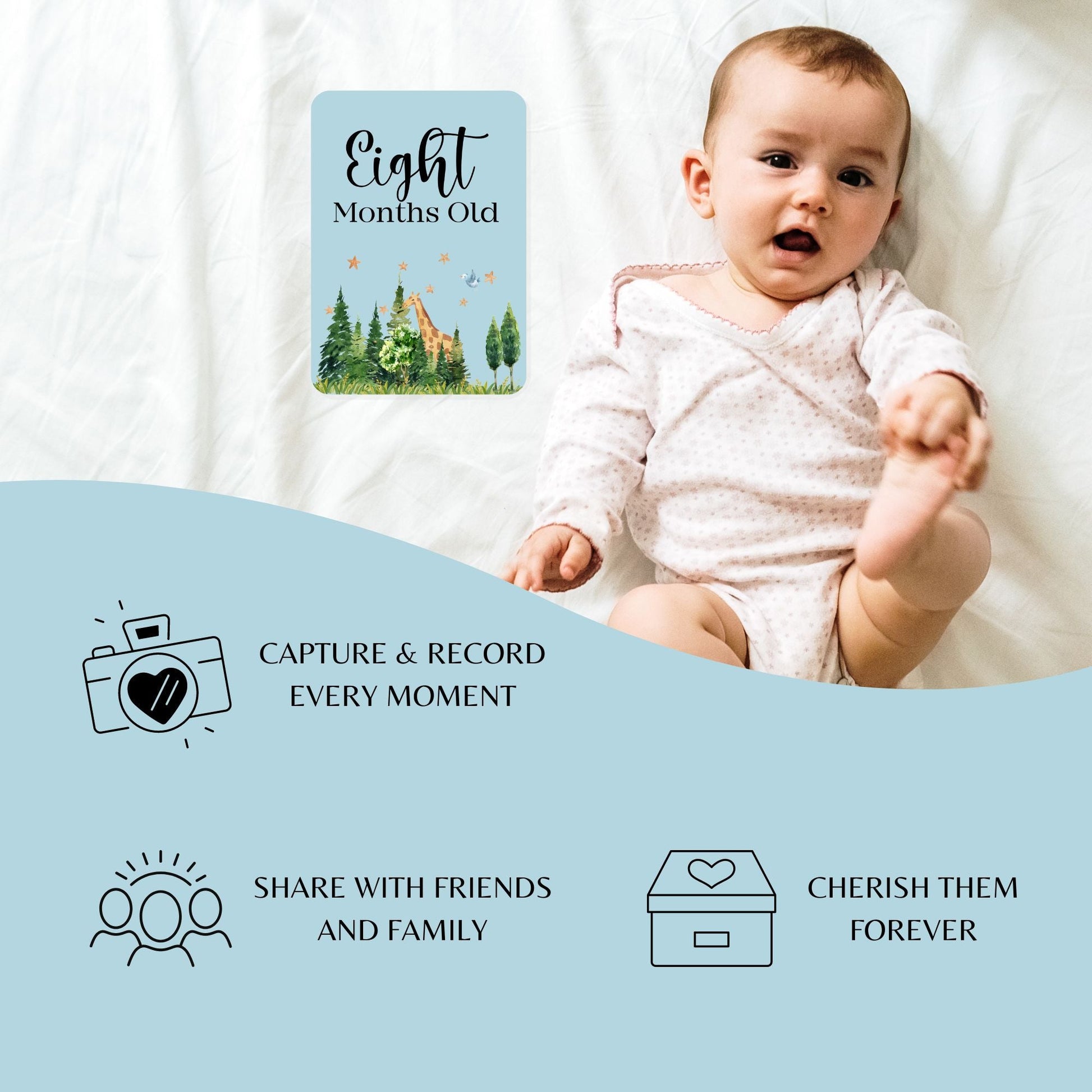 Baby Milestone Cards Pack of 40