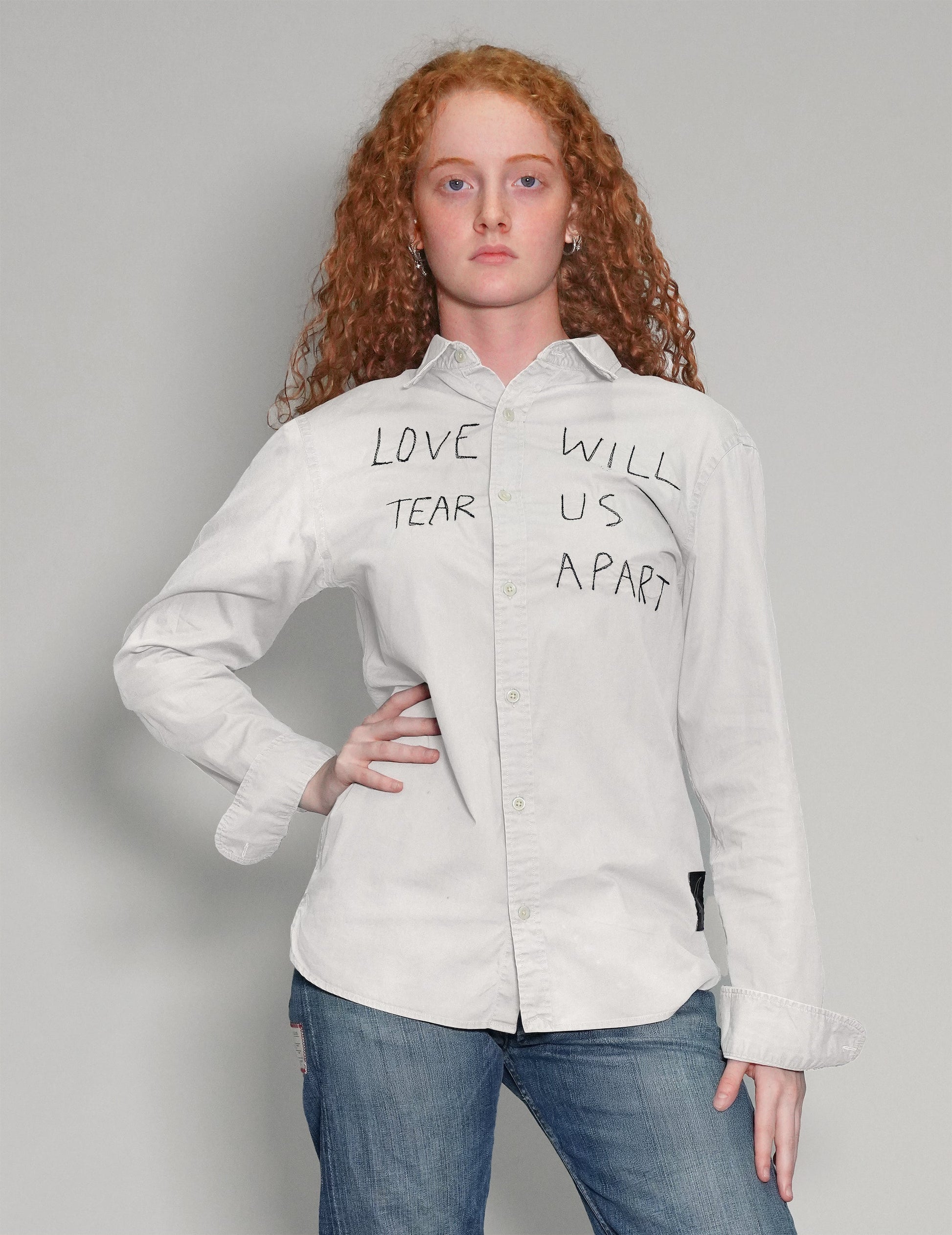 Love Will Tear Us Apart White Shirt