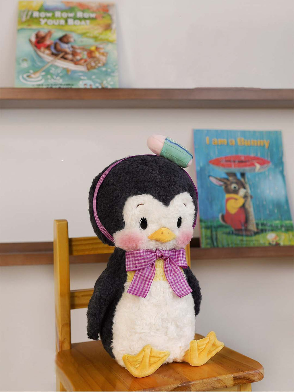 Olly Penguin Plush Toy with Creative Accessories