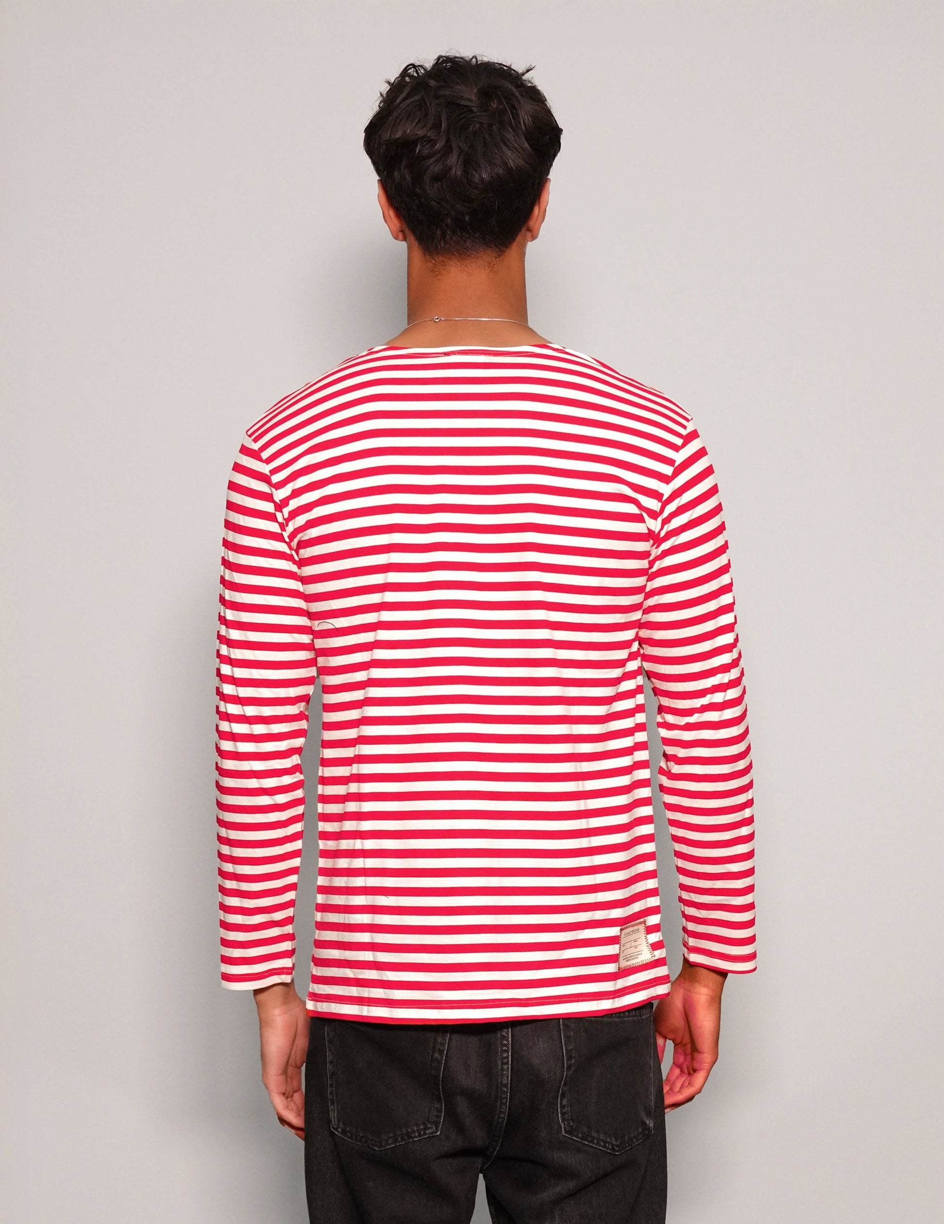 Vintage Red Stripe Long Sleeve T-Shirt
