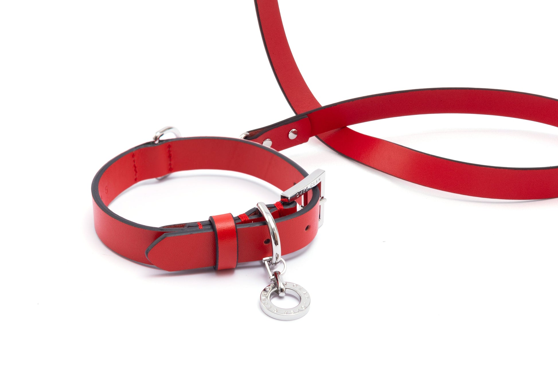 Premium Leather Lead and Collar Set