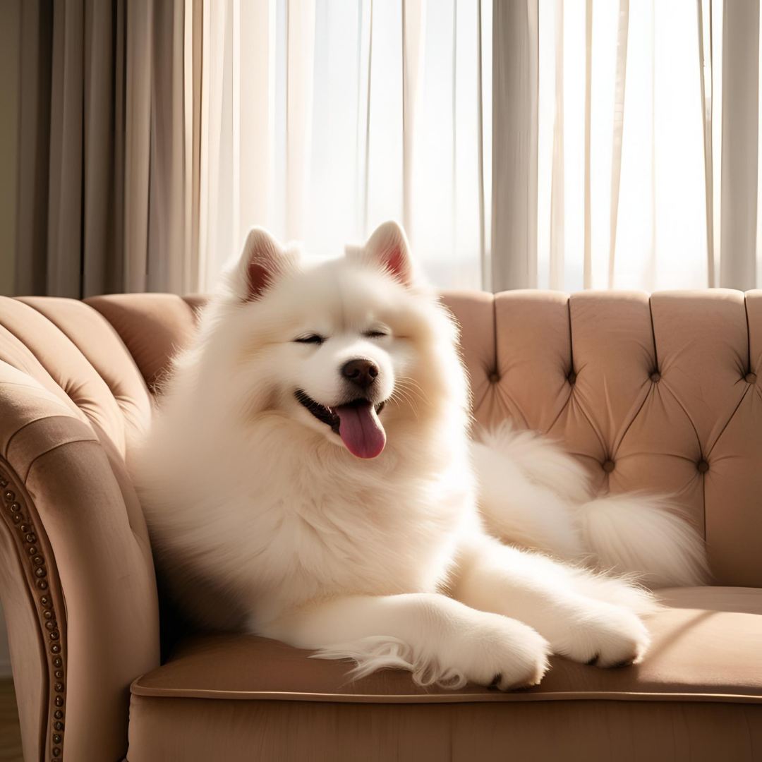 Samoyed Cushion Cover Everyone's Friend Even the Burglar