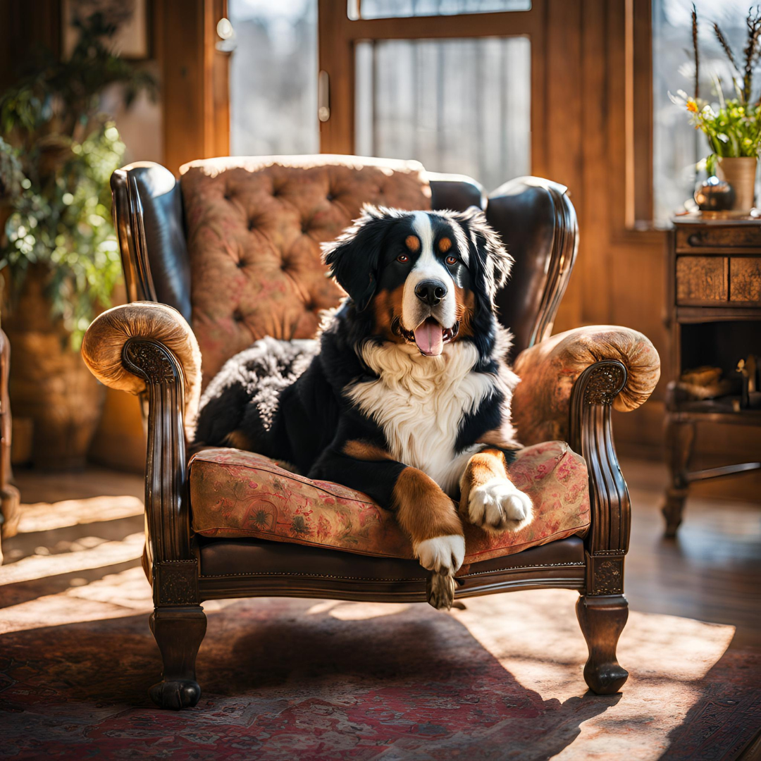 Bernese Mountain Dog Cushion Cover