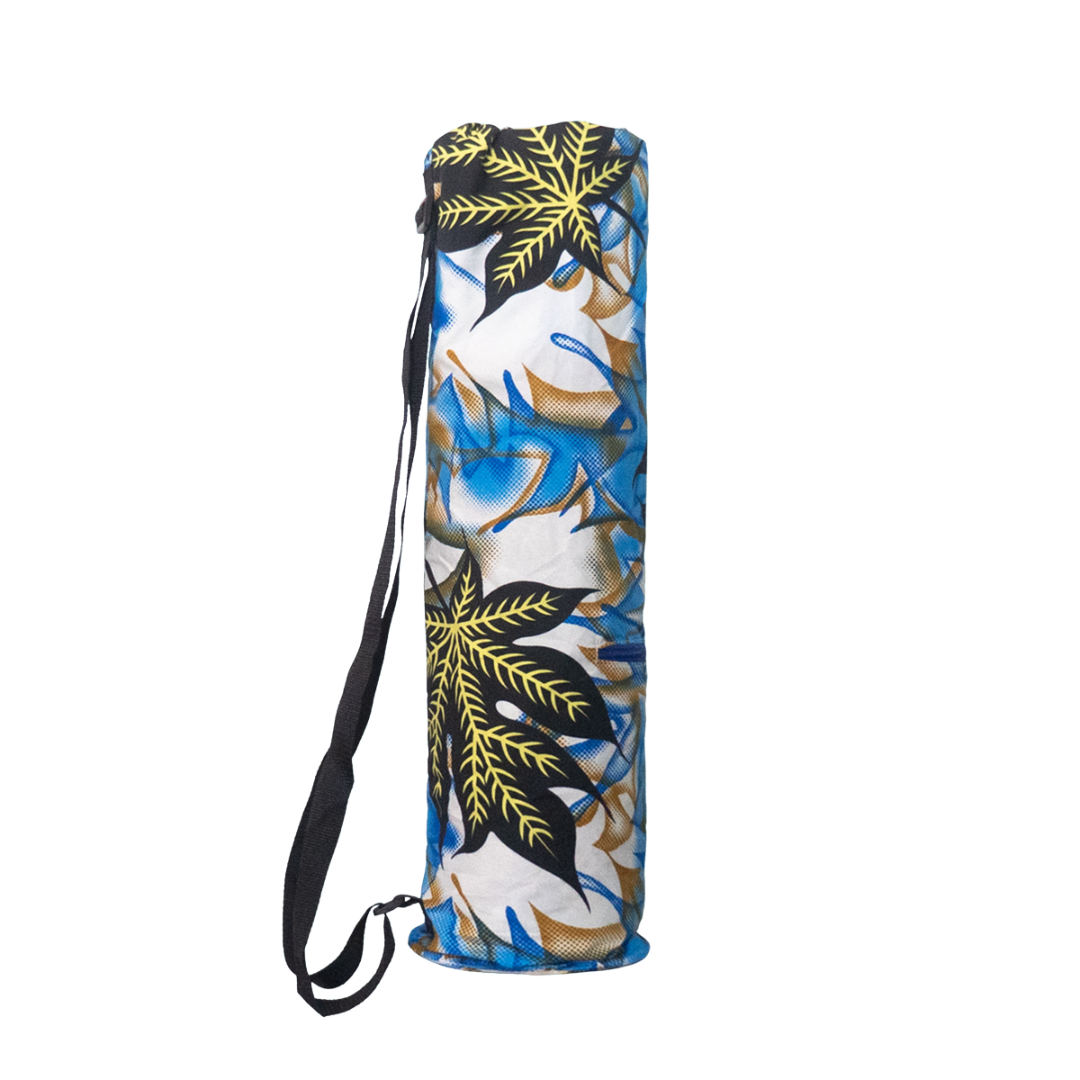Handmade Yoga Bag in African Wax and Cotton