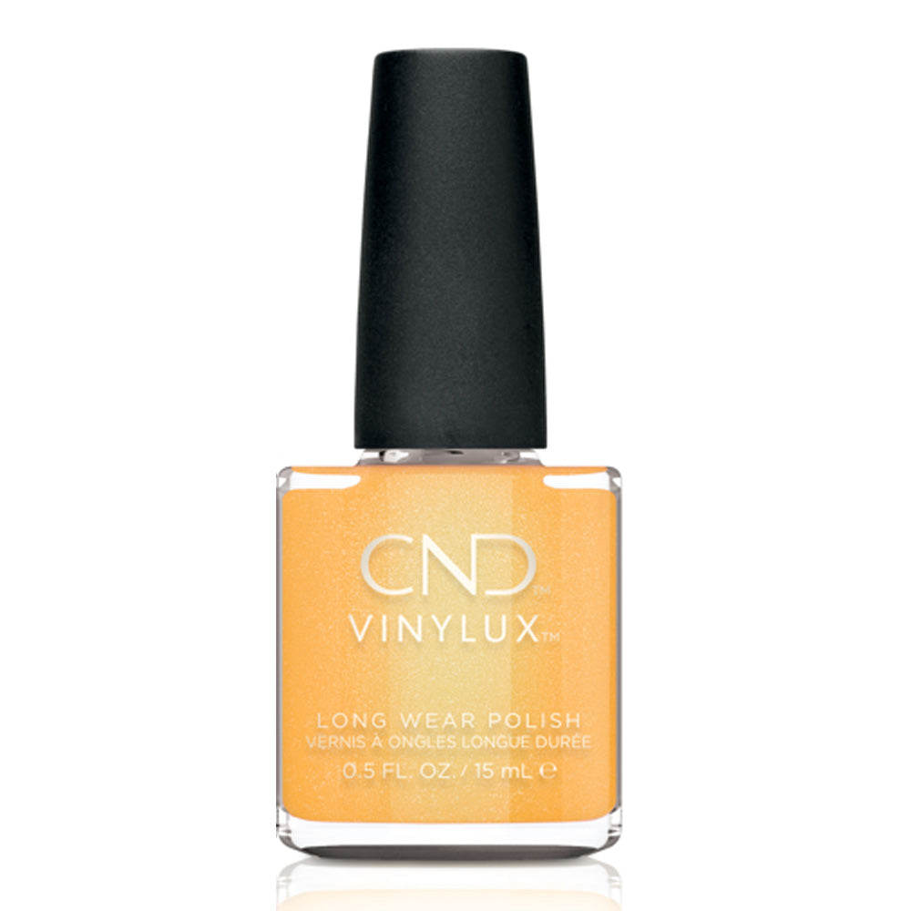 Sundial It Up Nail Polish in Marigold Yellow with Green Shimmer 15ml