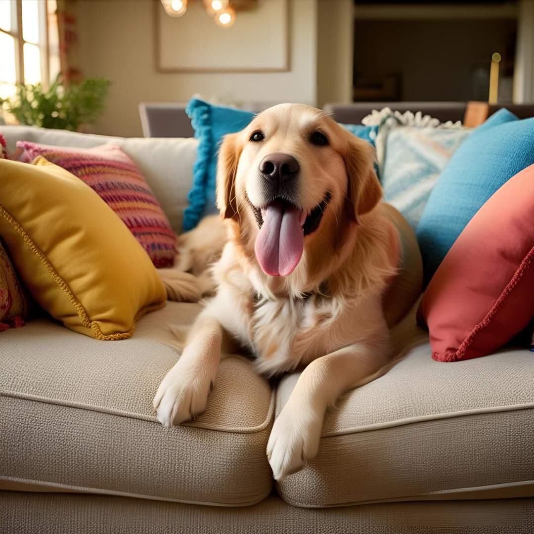 Golden Retriever Cushion Cover