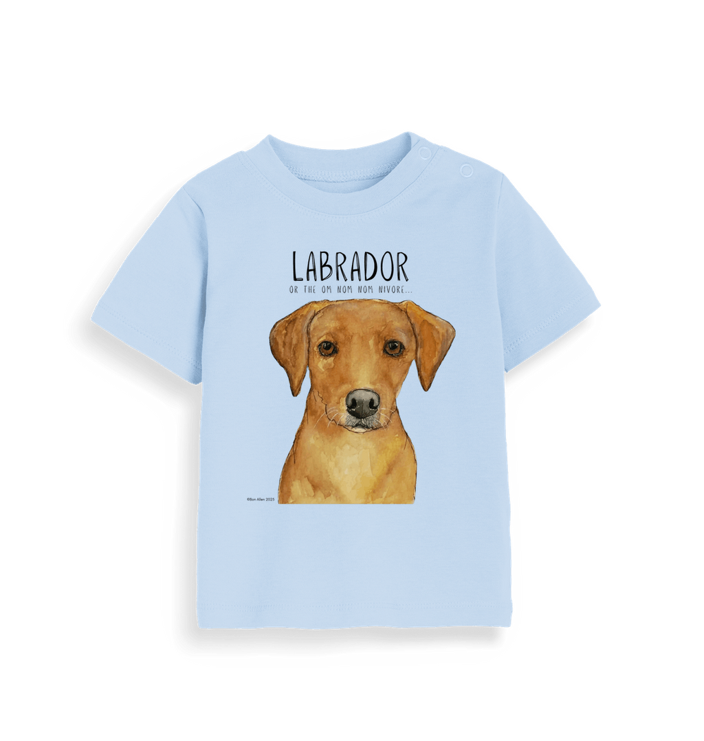 Baby Fox Red Labrador Tee Tiny Tummy Big Appetite