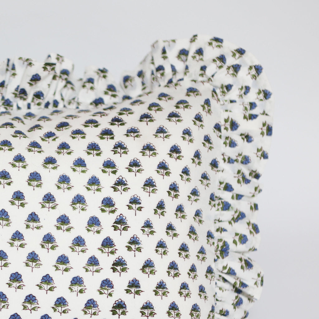 Blue Flower Cushion Cover 30cm x 50cm