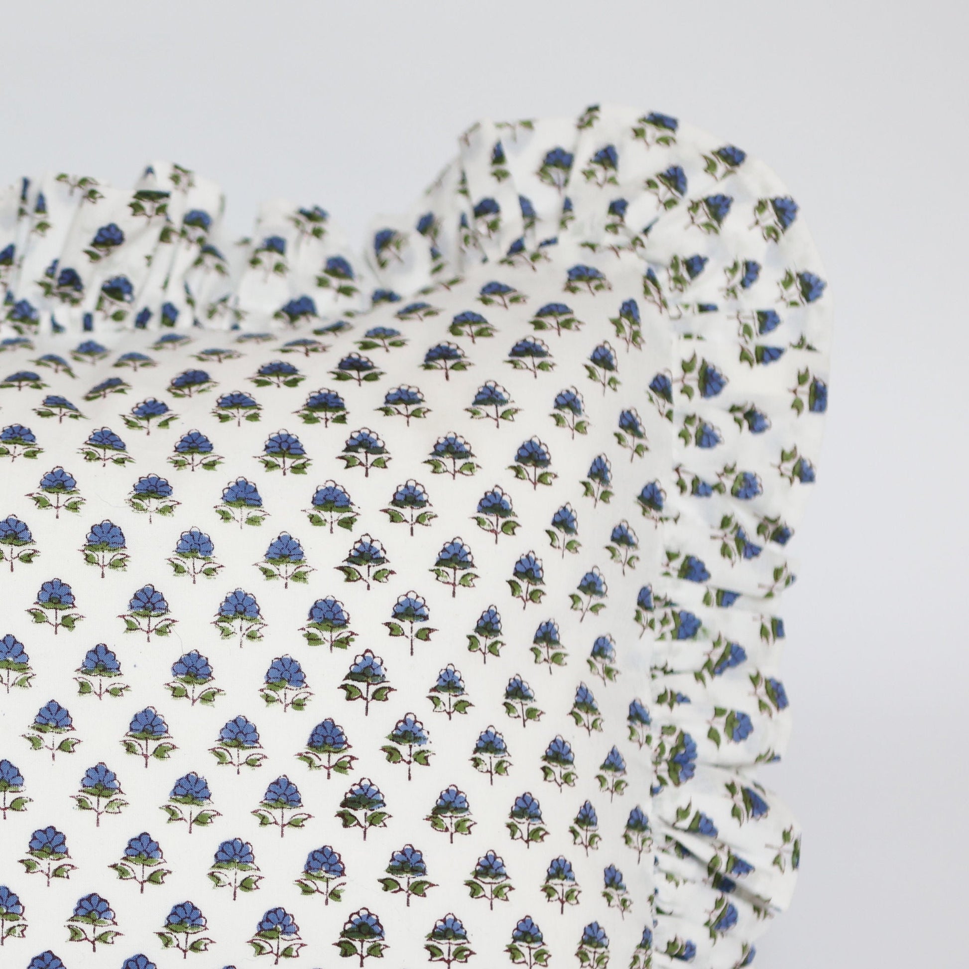 Blue Flower Cushion Cover 30cm x 50cm