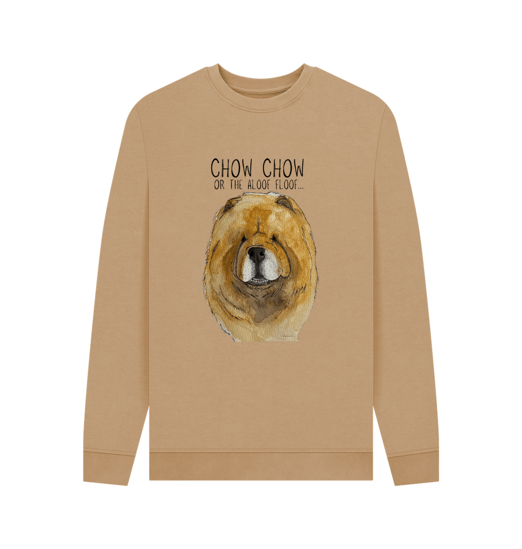 Red Chow Chow Men's Crewneck Sweatshirt