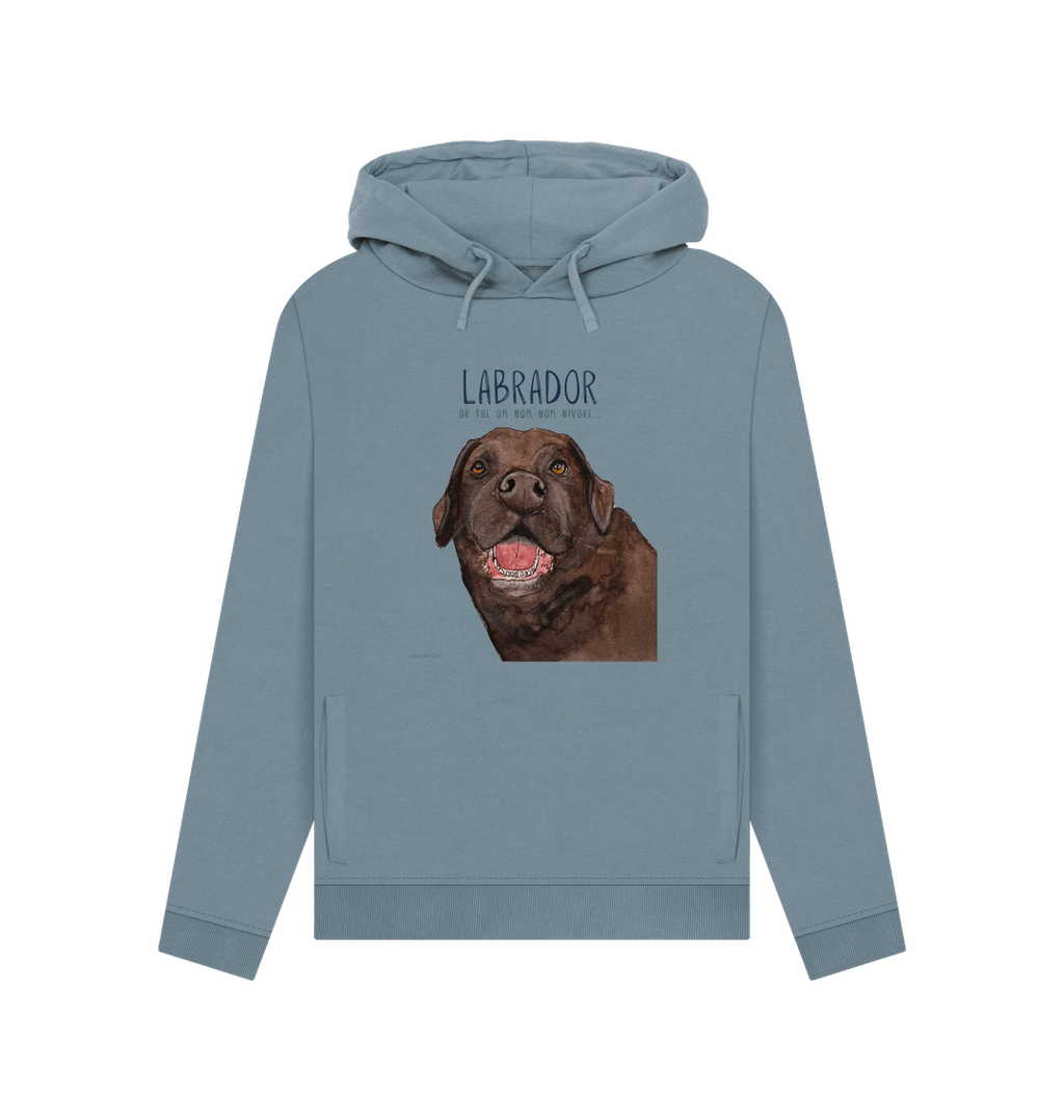 Chocolate Labrador Powered by Snacks Hoodie for Women